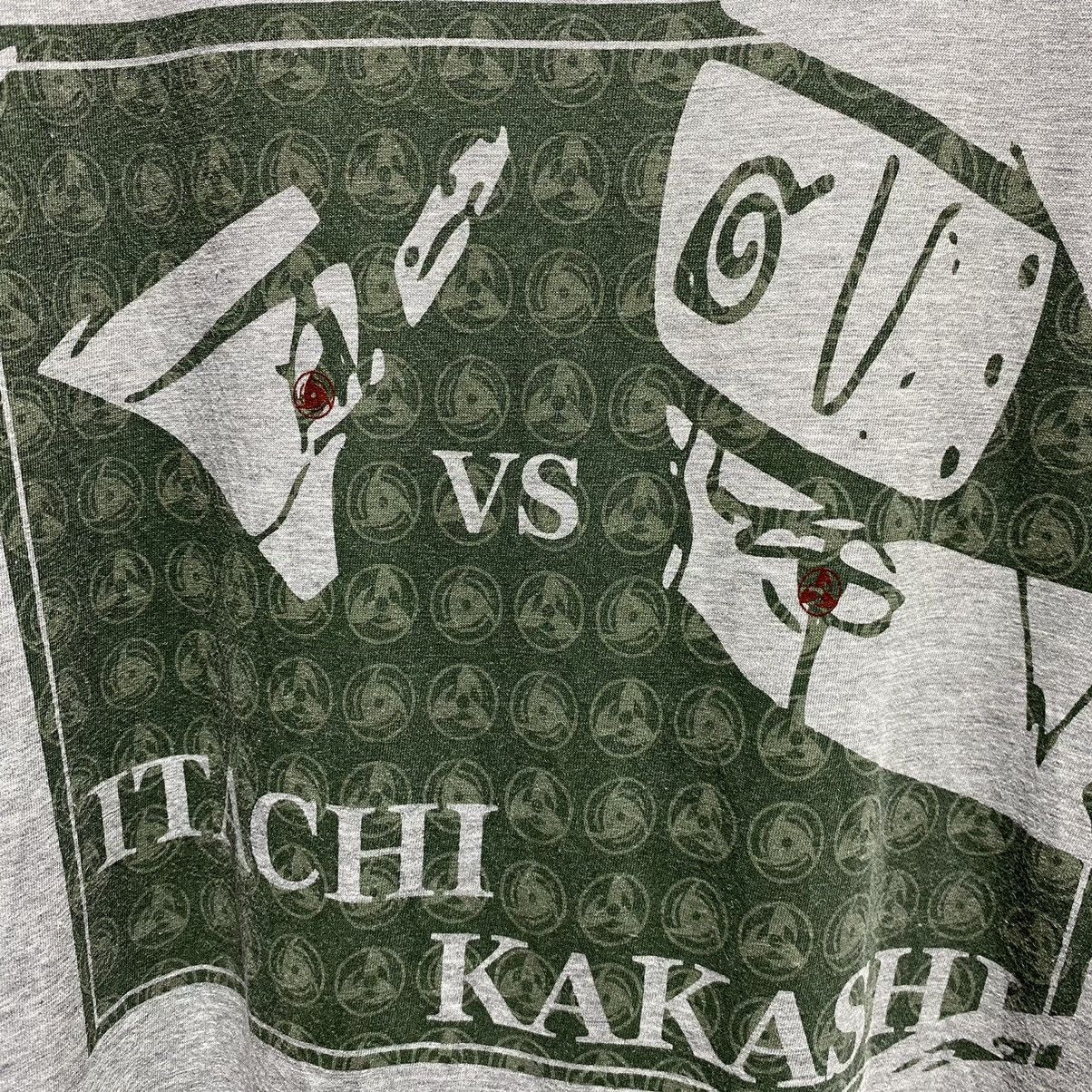 Anime Vintage Itachi vs Kakashi Naruto ERD GRUNGE THRASHED FADED T Size US L / EU 52-54 / 3 - 3 Thumbnail