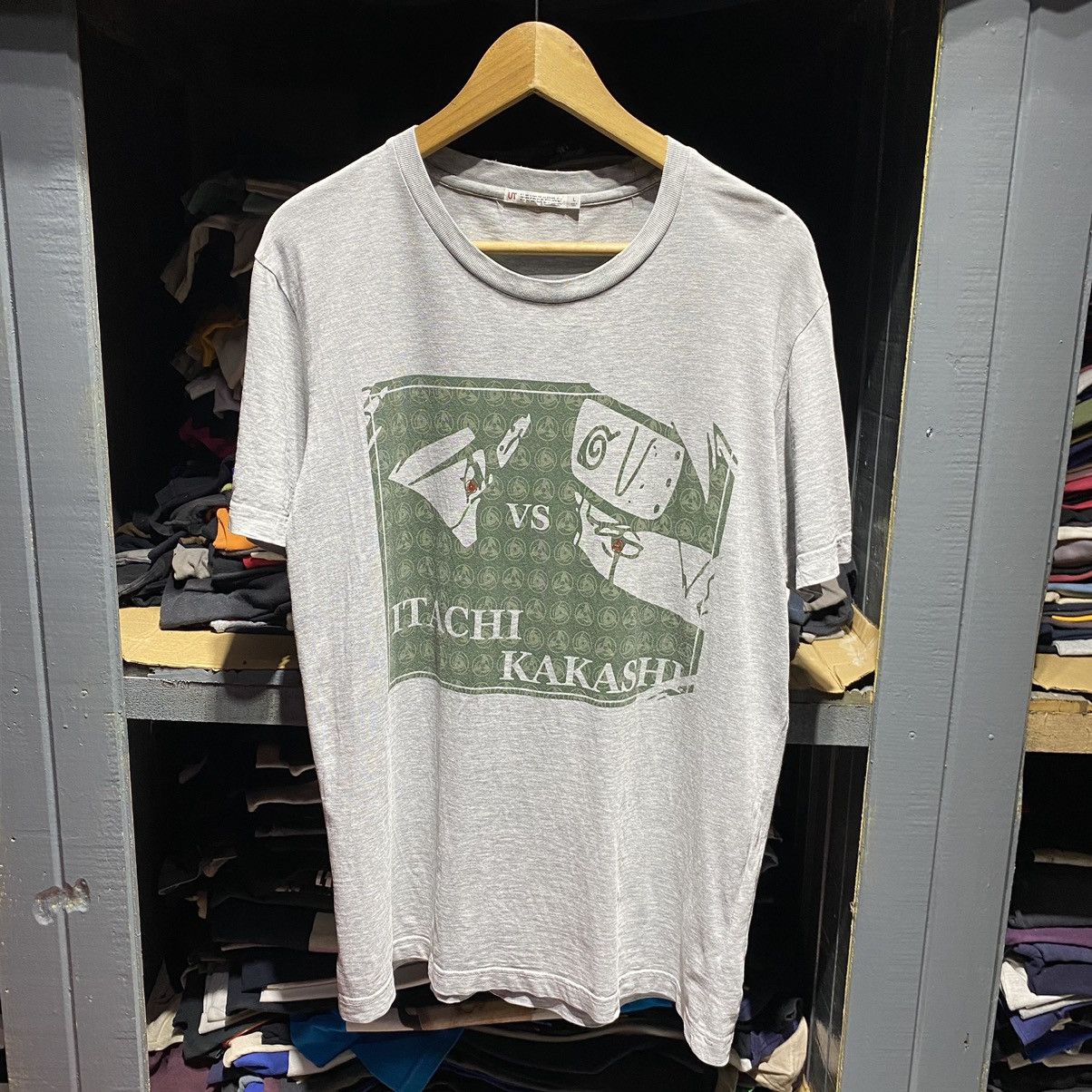 Anime Vintage Itachi vs Kakashi Naruto ERD GRUNGE THRASHED FADED T Size US L / EU 52-54 / 3 - 2 Thumbnail