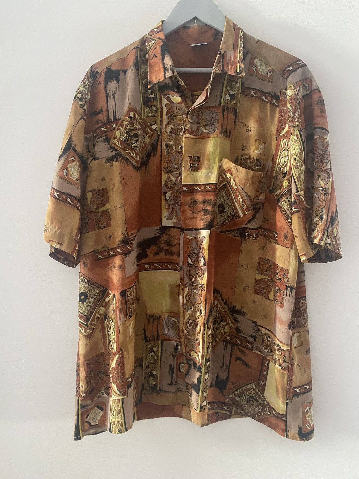 Vintage 90s Versace style hawaii shirt