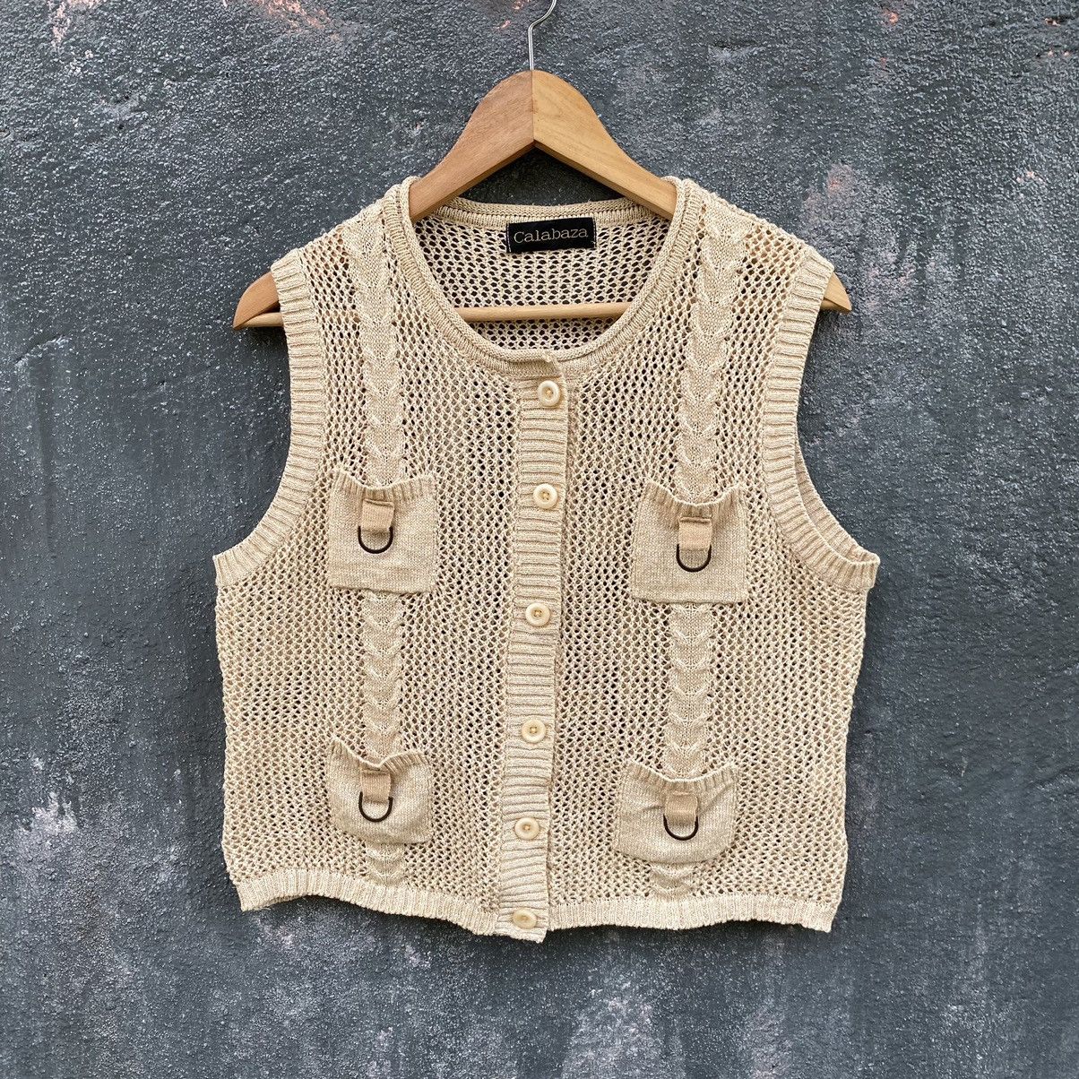 image of Aran Isles Knitwear x Archival Clothing Vintage Calabaza Button Knitwear (Size Medium)