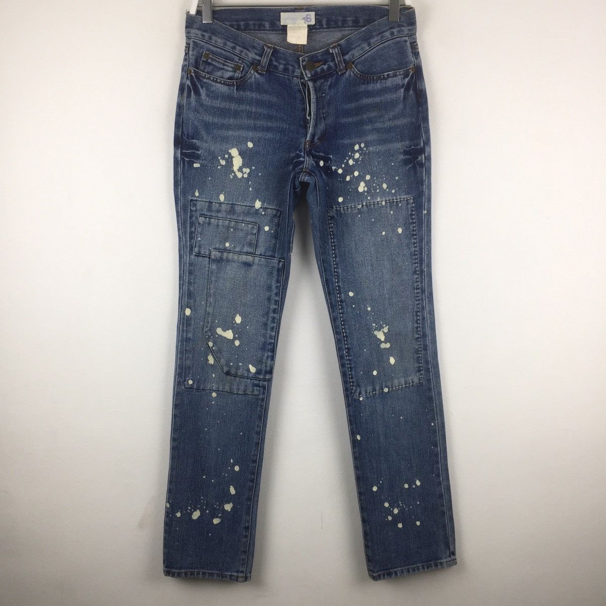 Japanese Brand × Vintage Patchwork sashiko stitch like helmut lang painter jean Size US 31 - 1 Thumbnail