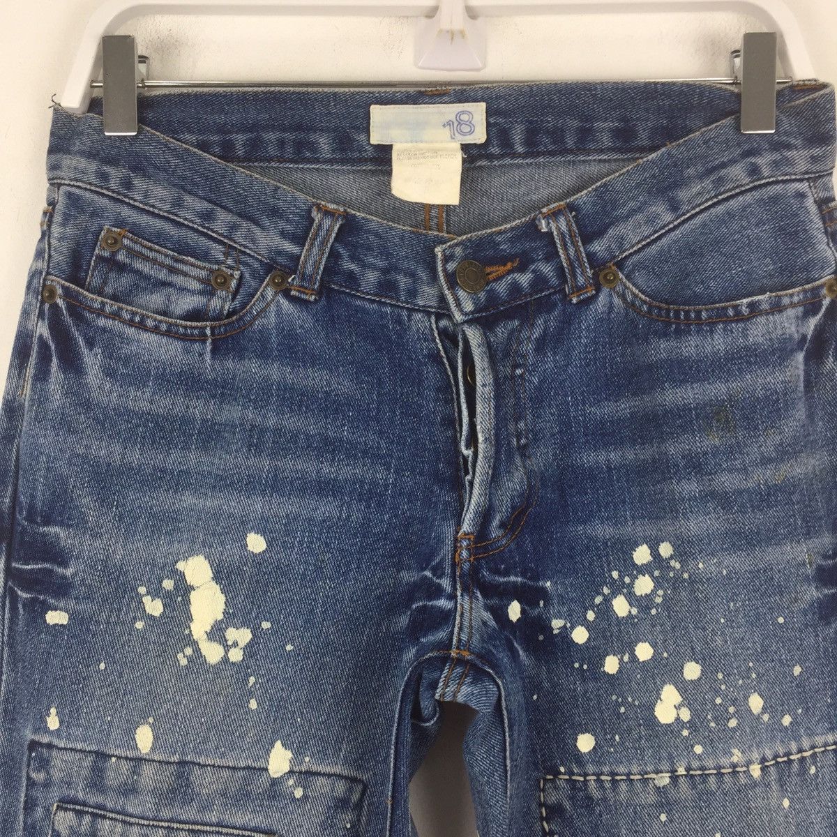 Japanese Brand × Vintage Patchwork sashiko stitch like helmut lang painter jean Size US 31 - 4 Thumbnail