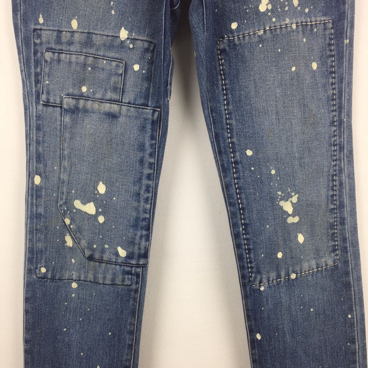 Japanese Brand × Vintage Patchwork sashiko stitch like helmut lang painter jean Size US 31 - 3 Thumbnail