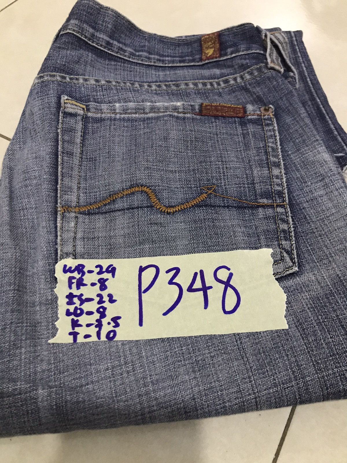 7 For All Mankind 7 for All mankind cut off denim short jeans Size US 29 - 25 Thumbnail