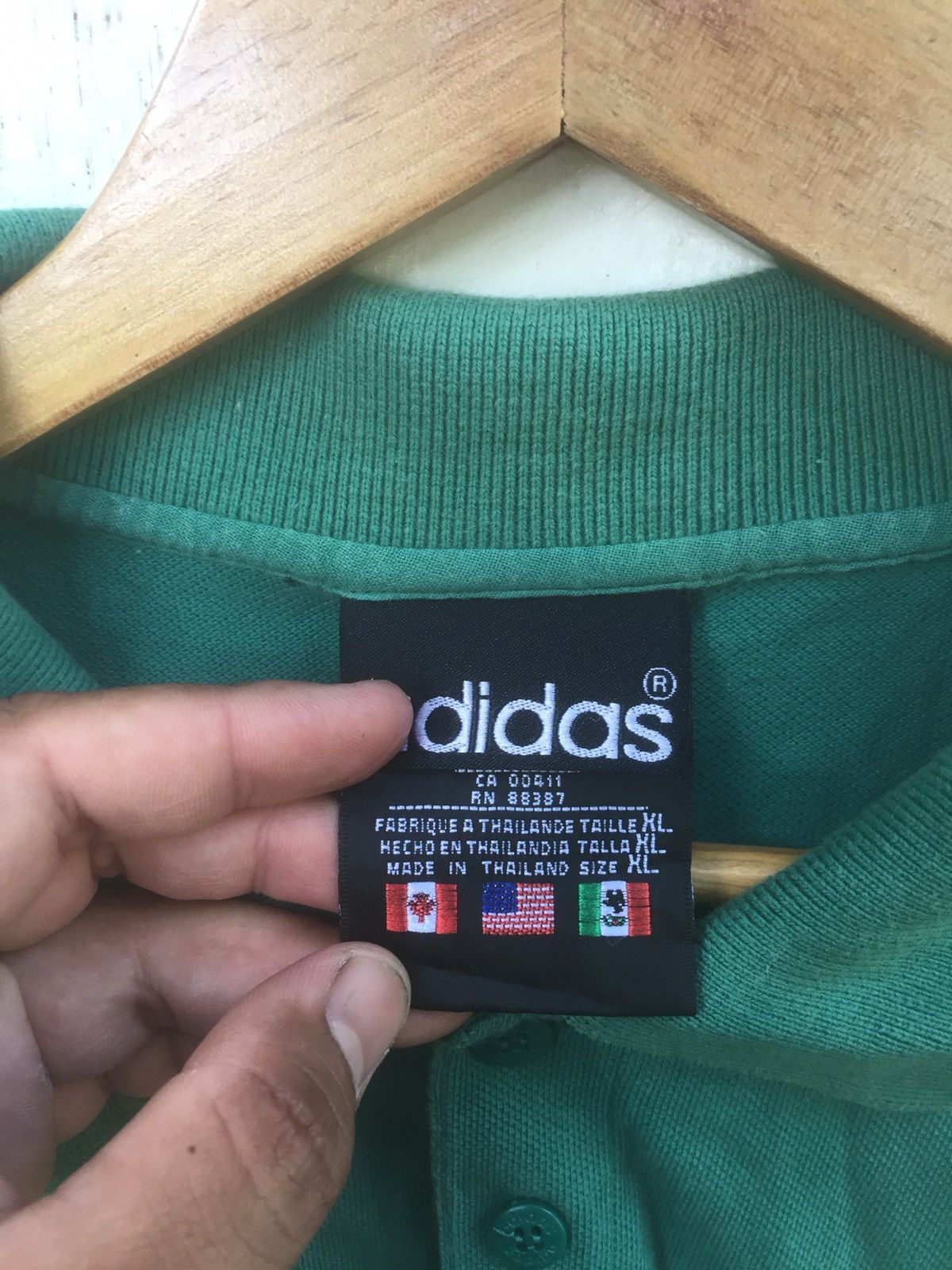 Adidas URGENT SALE‼️Rare Vintage Adidas Spell Out Polos Size US XL / EU 56 / 4 - 4 Thumbnail