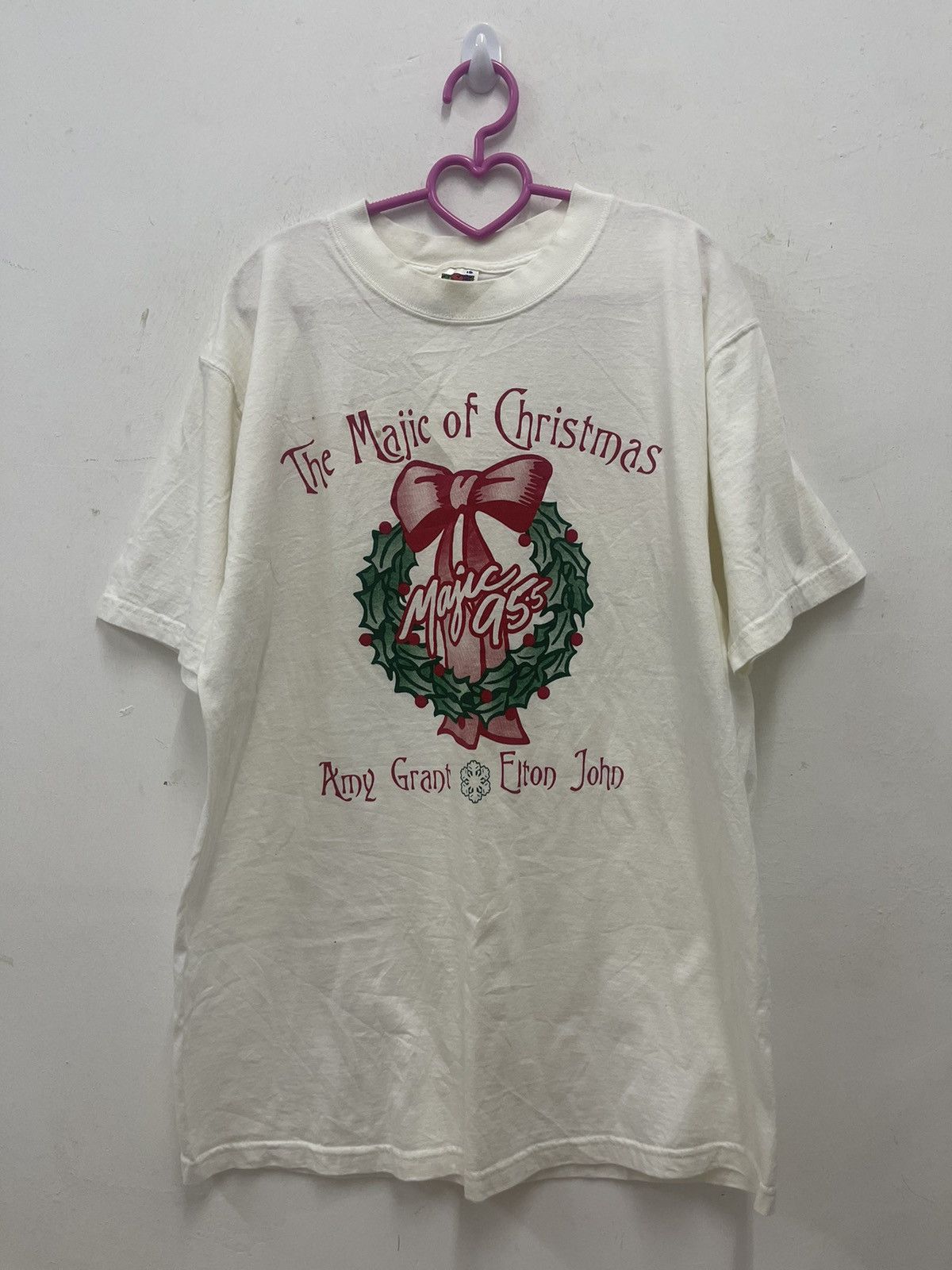 Band Tees Rare Vintage The MAJIC of Christmas Amy Grant Elton John Tee Size US L / EU 52-54 / 3 - 1 Thumbnail