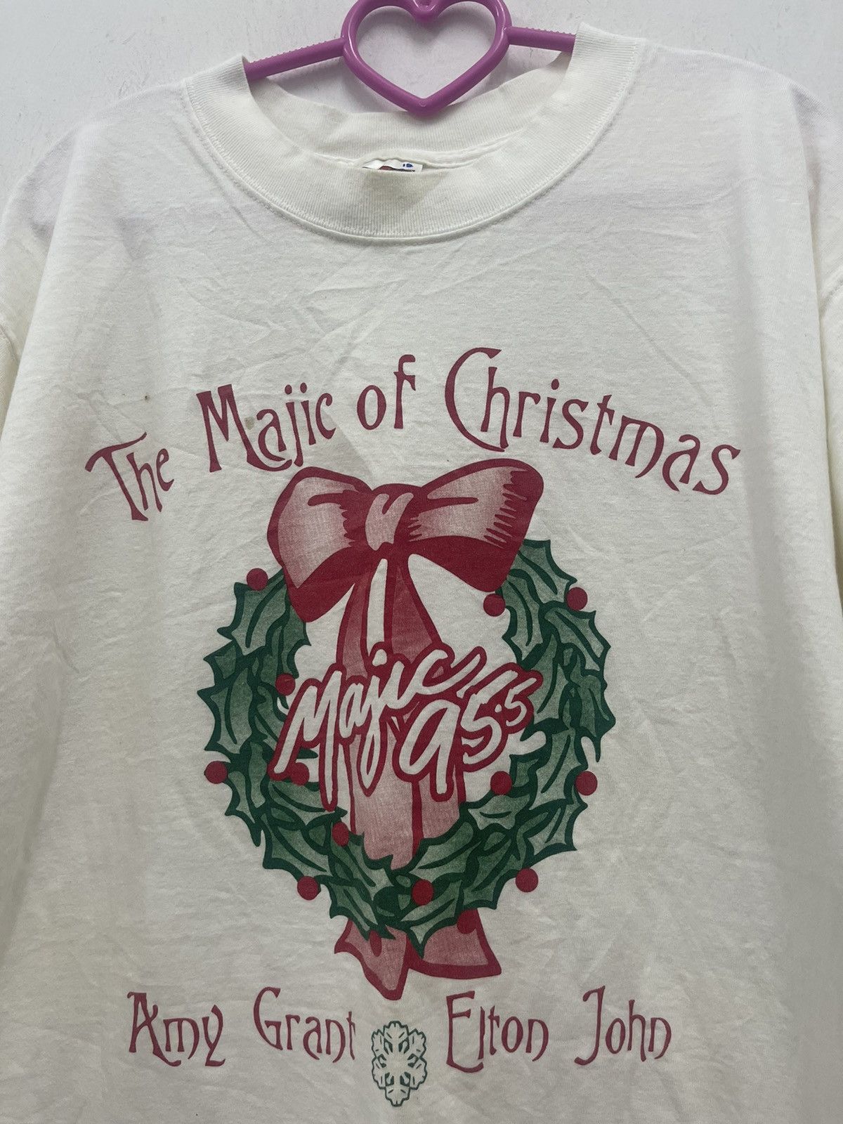 Band Tees Rare Vintage The MAJIC of Christmas Amy Grant Elton John Tee Size US L / EU 52-54 / 3 - 2 Thumbnail