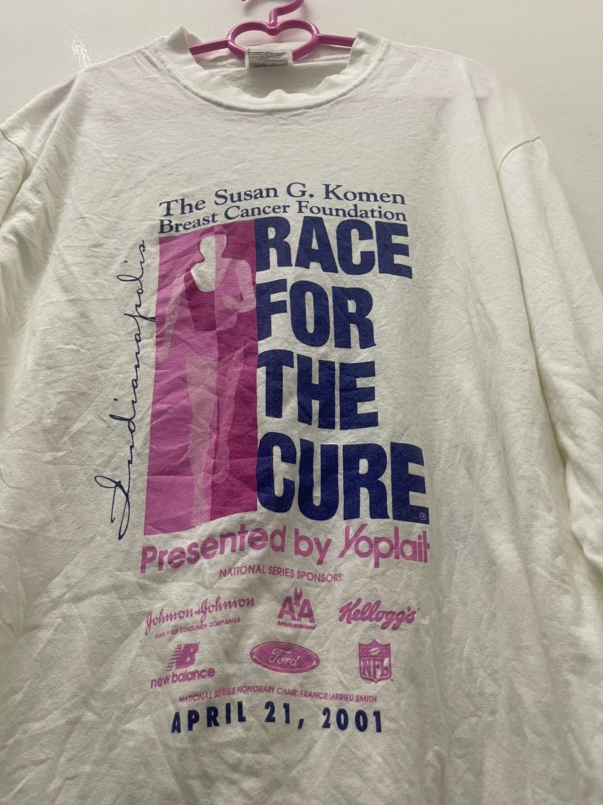 Vintage Rare Vintage RACE FOR THE CURE Kelloggs New Balance Ford NFL Size US M / EU 48-50 / 2 - 2 Thumbnail