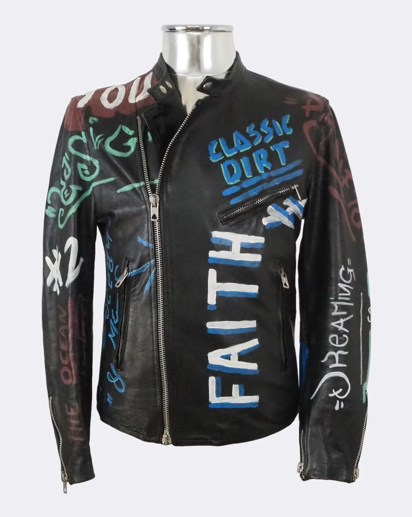 Diesel Black Gold Diesel Black Gold Leather Biker Jacket