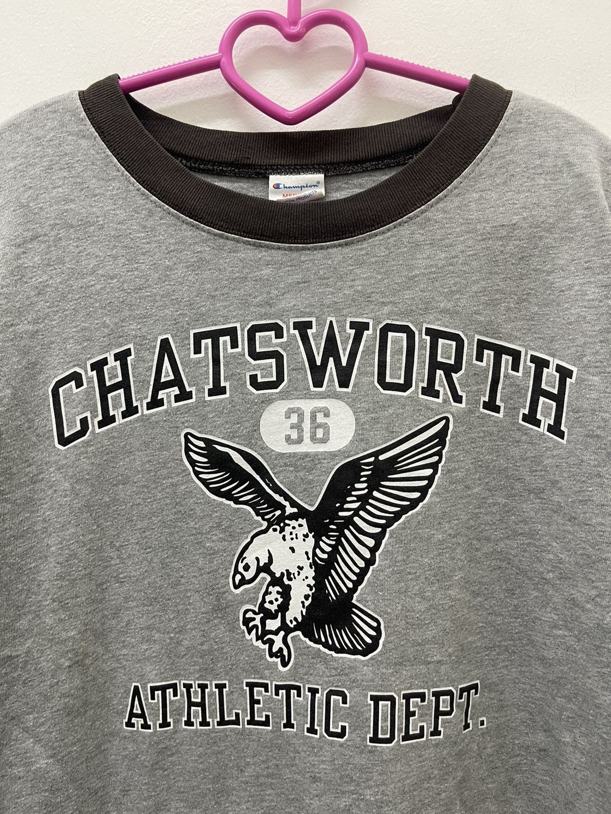 Champion Rare Vintage CHAMPION Chatsworth Athletic Dept Long Sleeve Size US M / EU 48-50 / 2 - 2 Thumbnail