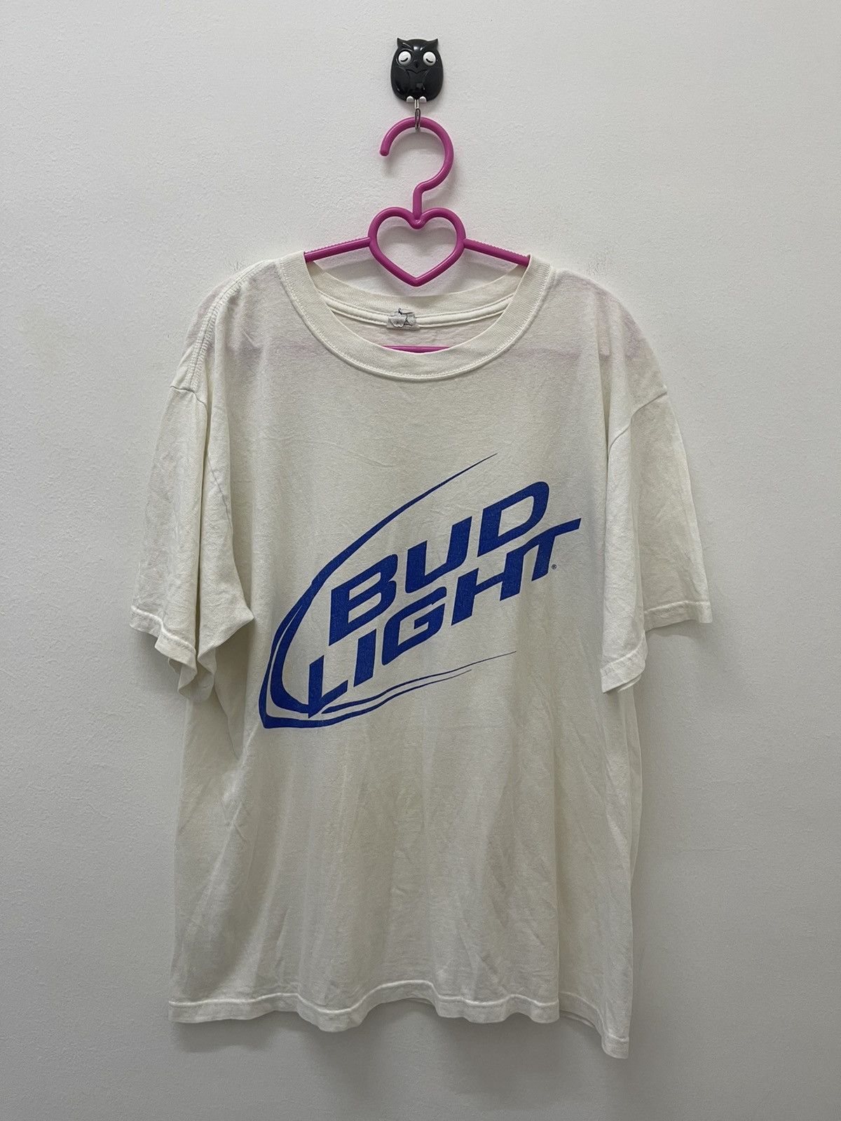 Budweiser Rare Vintage BUD LIGHT Spell Out Promo Tee Size US M / EU 48-50 / 2 - 1 Thumbnail
