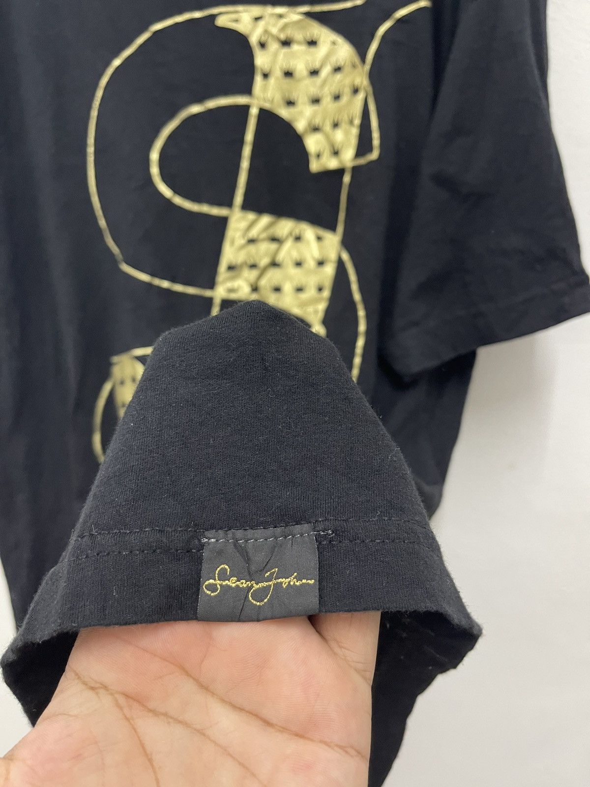 Sean John Rare Vintage SEAN JOHN SJ Spell Out Big Logo Royal Tee Size US L / EU 52-54 / 3 - 3 Thumbnail