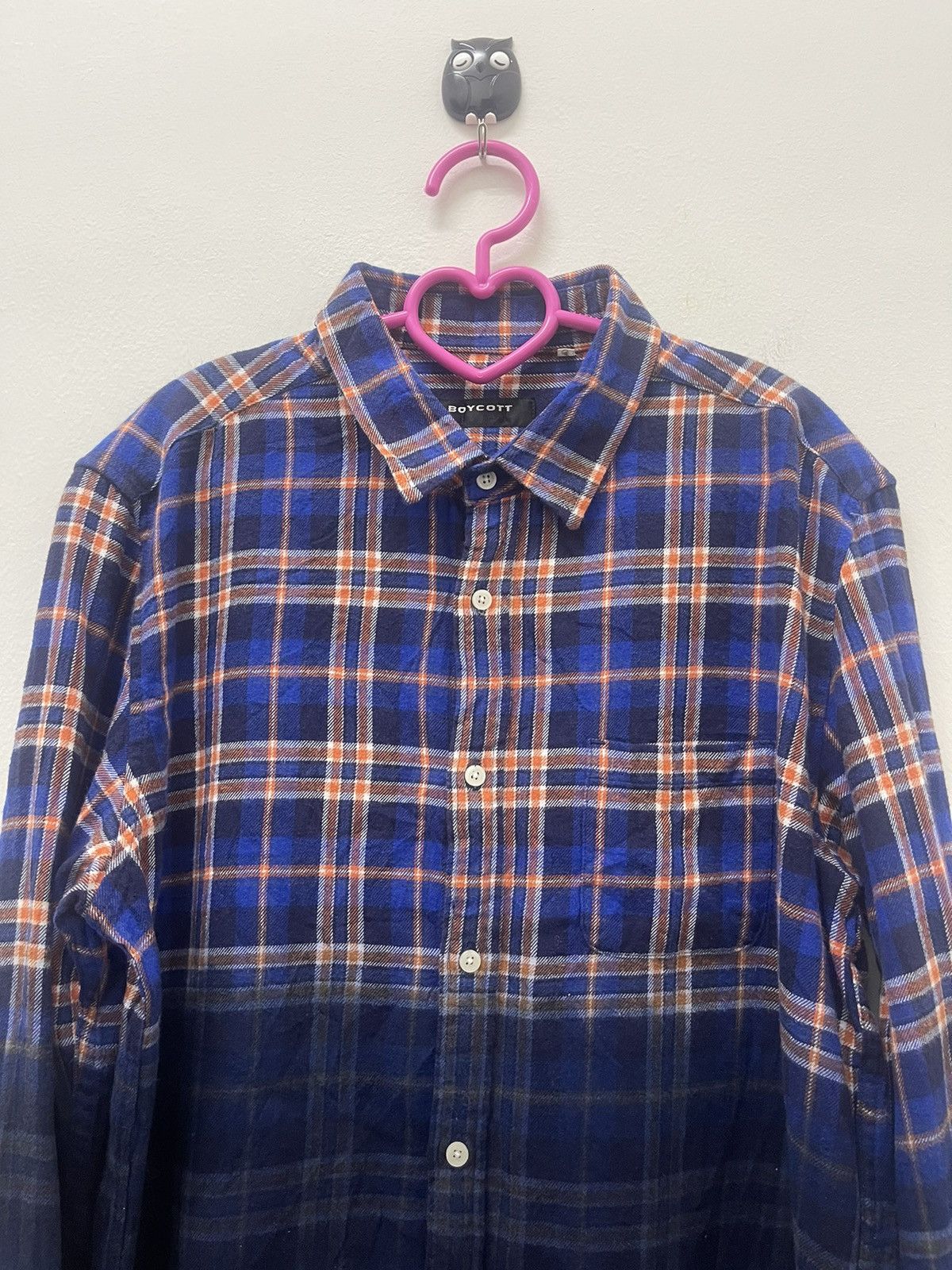 Boycott Rare Vintage BOYCOTT Japan Two Tones Plaid Tartan Size US M / EU 48-50 / 2 - 2 Thumbnail