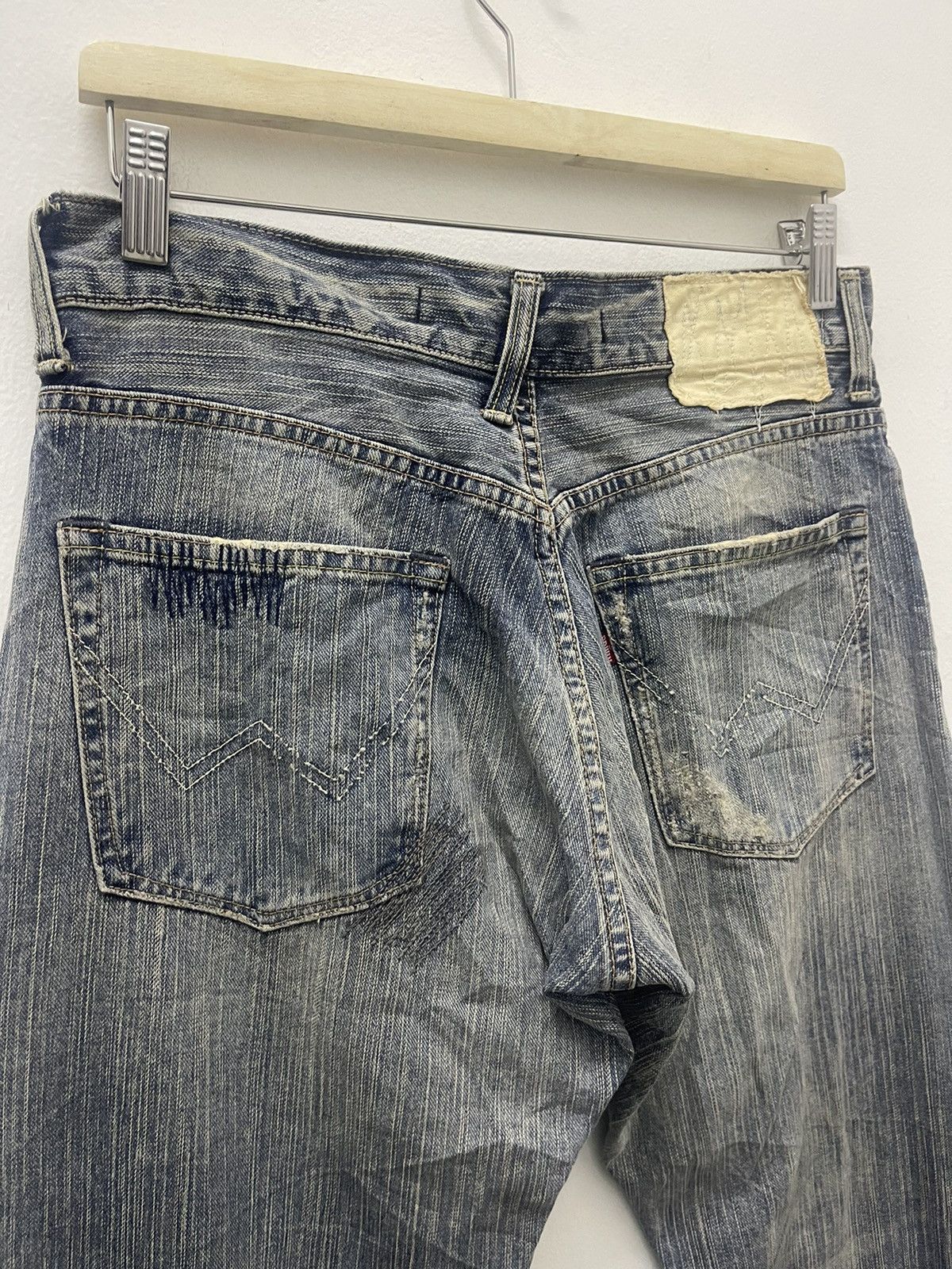 Edwin Rare Vintage EDWIN Distressed Denim Jeans Size US 30 / EU 46 - 4 Thumbnail