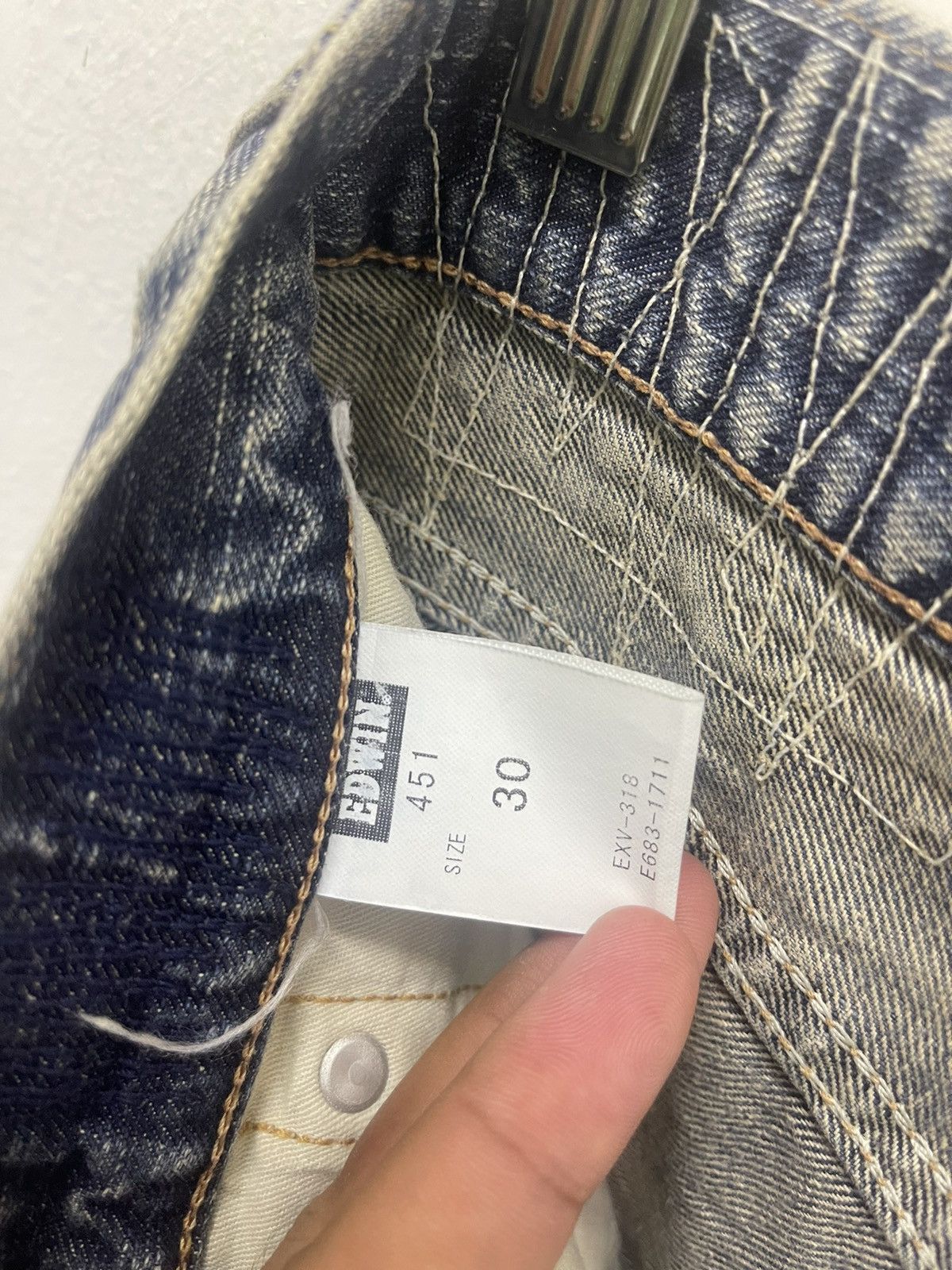 Edwin Rare Vintage EDWIN Distressed Denim Jeans Size US 30 / EU 46 - 10 Thumbnail