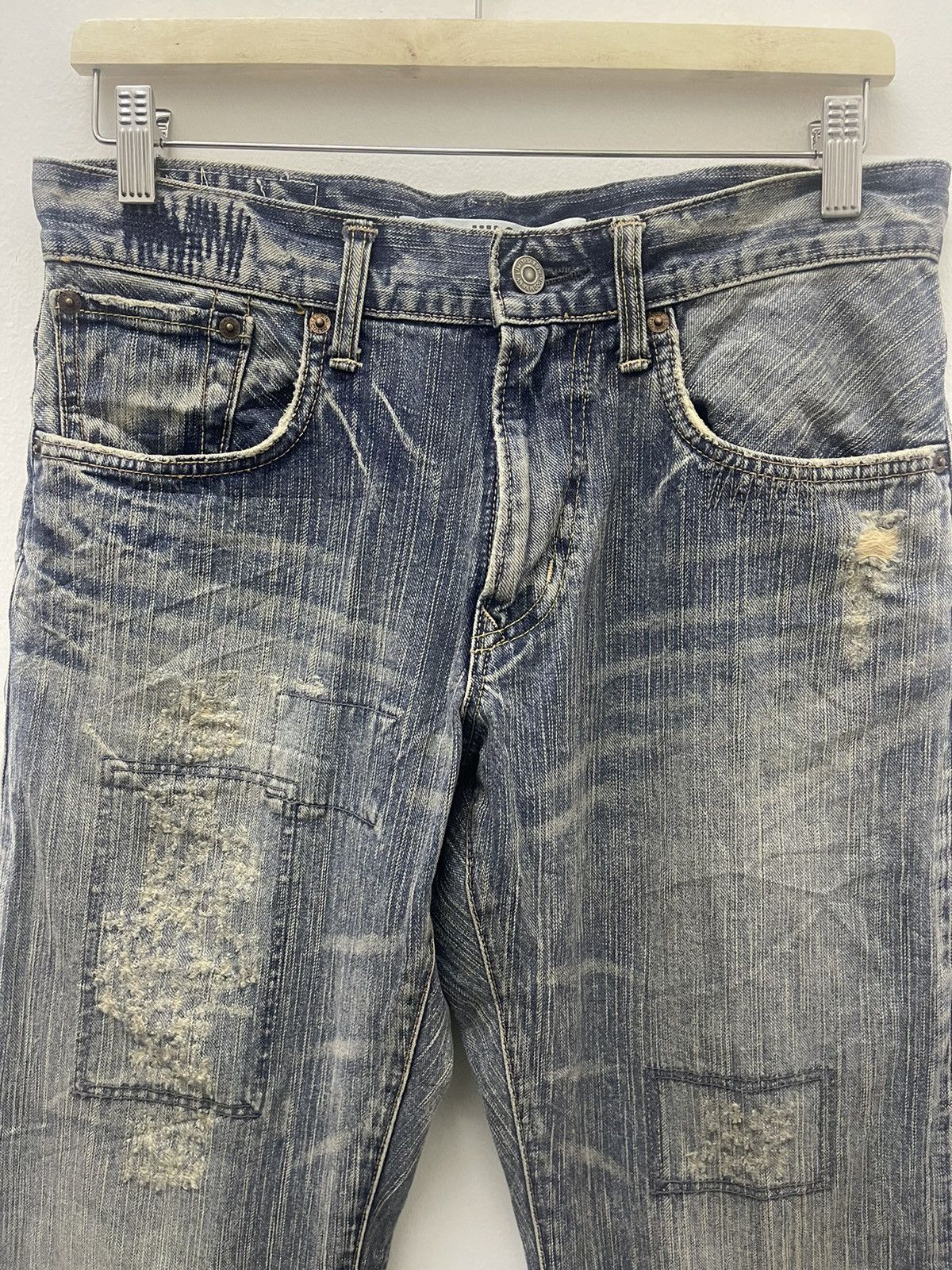 Edwin Rare Vintage EDWIN Distressed Denim Jeans Size US 30 / EU 46 - 8 Thumbnail