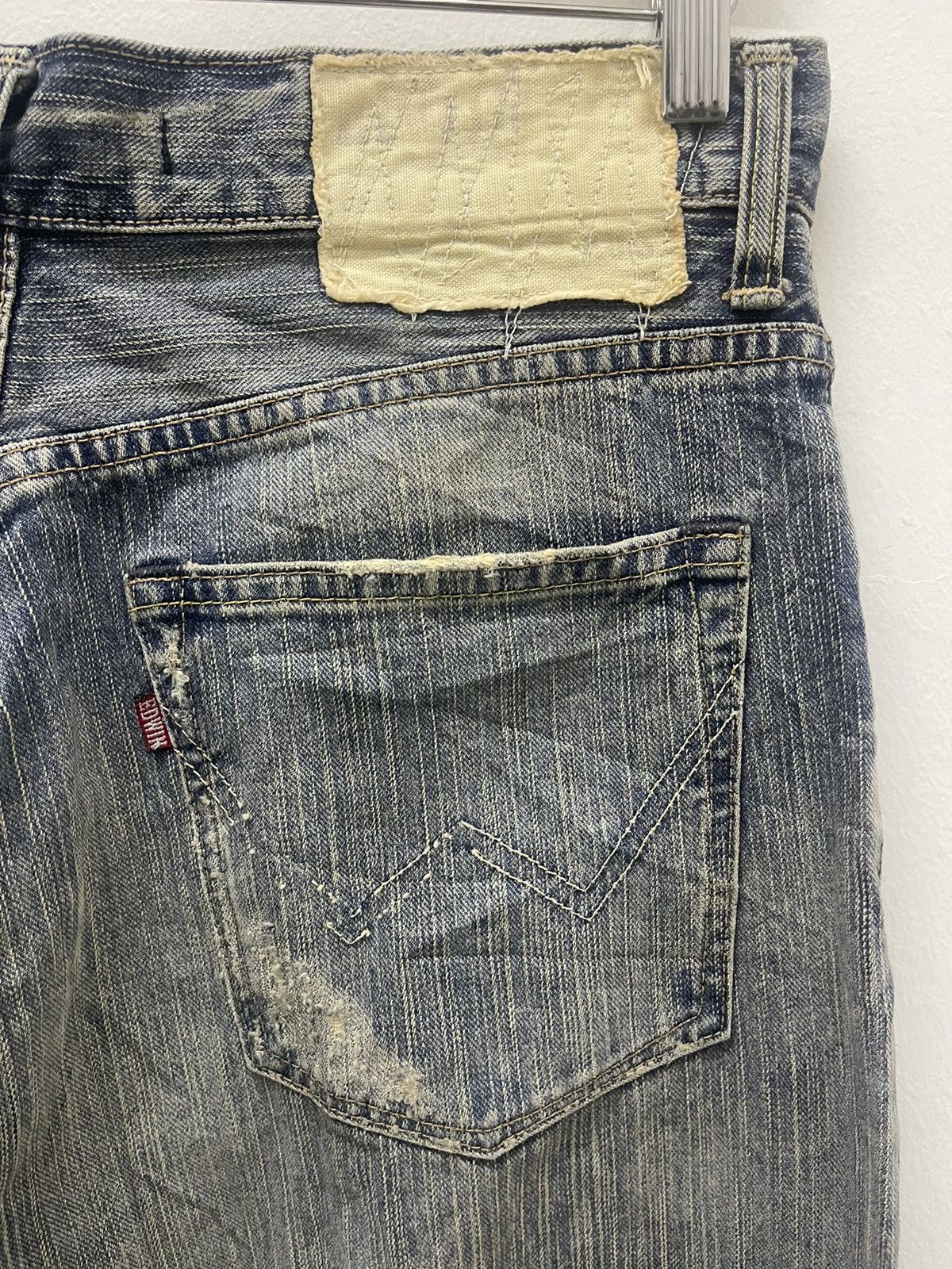 Edwin Rare Vintage EDWIN Distressed Denim Jeans Size US 30 / EU 46 - 5 Thumbnail