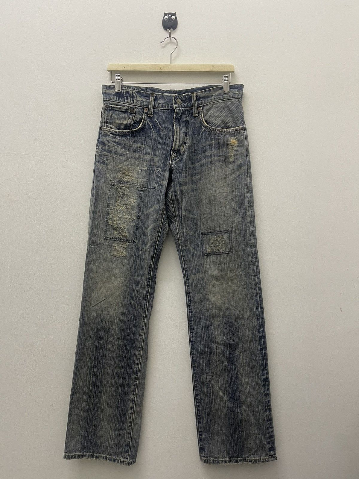 Edwin Rare Vintage EDWIN Distressed Denim Jeans Size US 30 / EU 46 - 6 Thumbnail