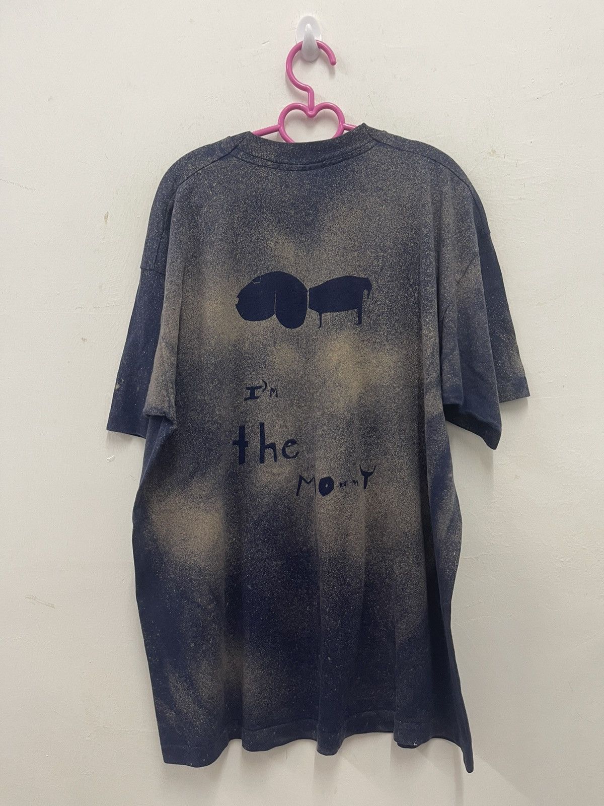 Fruit Of The Loom Vintage I LOVE MY FAMILY Mommy Paint Splatter Sun Faded Tee Size US XL / EU 56 / 4 - 5 Thumbnail