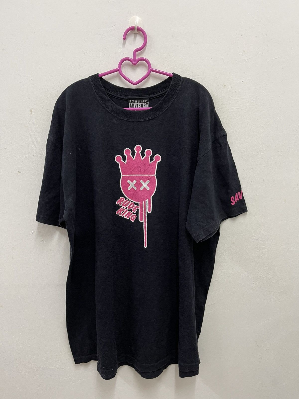 Japanese Brand Rare Vintage OCTOPUS ARMY Rude King Savage xxx Shirt Size US XL / EU 56 / 4 - 1 Thumbnail