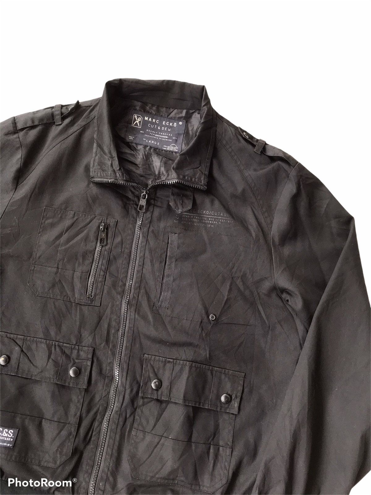 Marc Ecko Vintage Marc Ecko Military Bomber Jacket Size US L / EU 52-54 / 3 - 2 Thumbnail