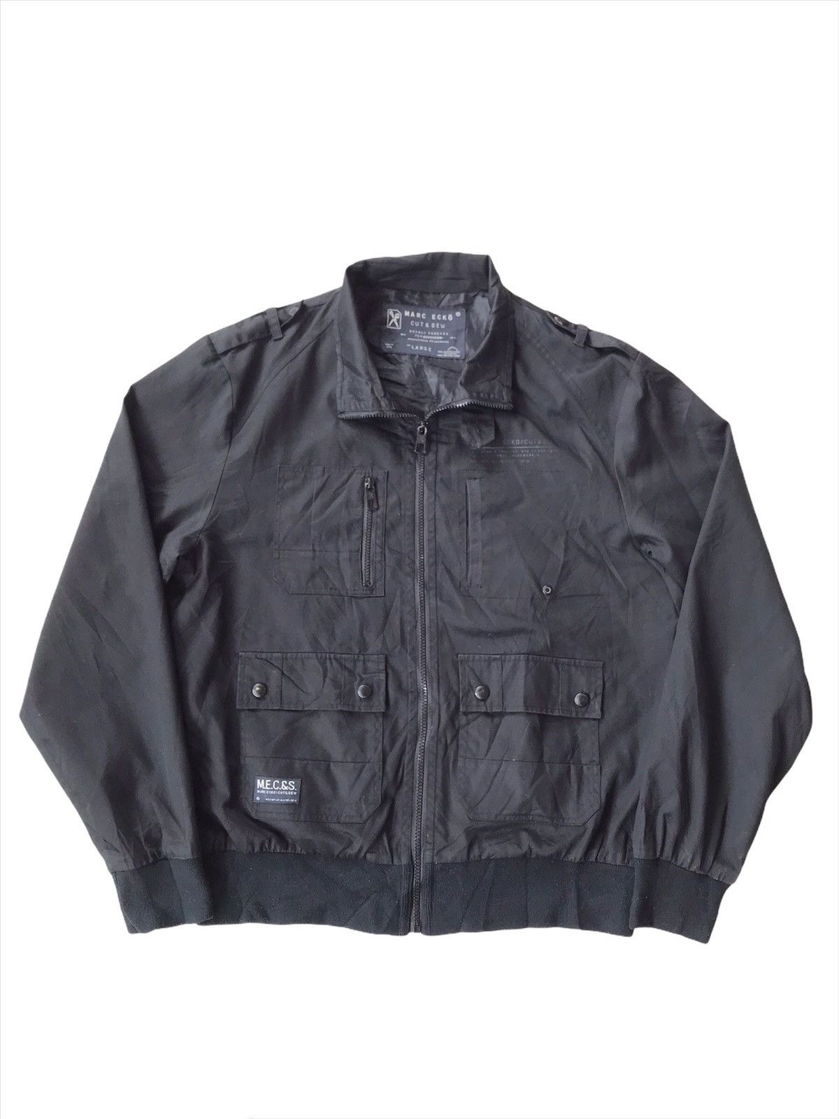 Marc Ecko Vintage Marc Ecko Military Bomber Jacket Size US L / EU 52-54 / 3 - 1 Thumbnail