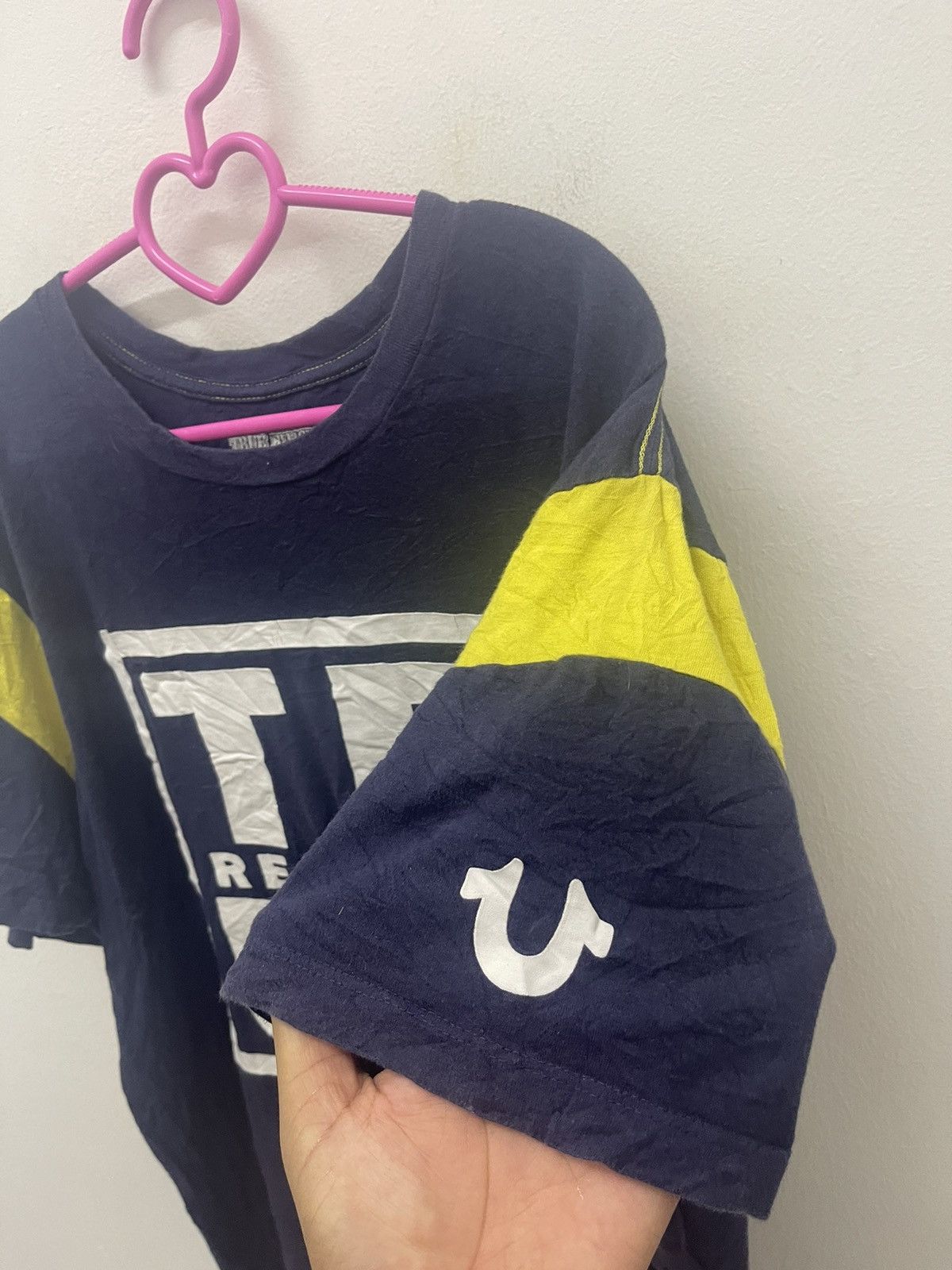 True Religion Rare TRUE RELIGION Spell Out Big Logo Size US L / EU 52-54 / 3 - 3 Thumbnail