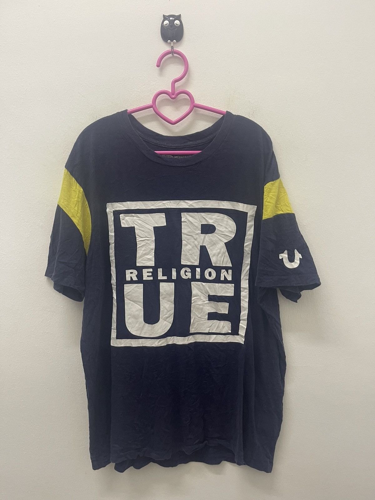 True Religion Rare TRUE RELIGION Spell Out Big Logo Size US L / EU 52-54 / 3 - 1 Thumbnail