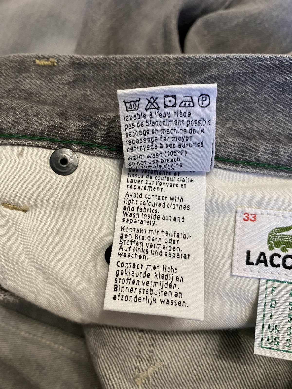 Lacoste Vintage Lacoste Jeans Size US 33 - 11 Thumbnail