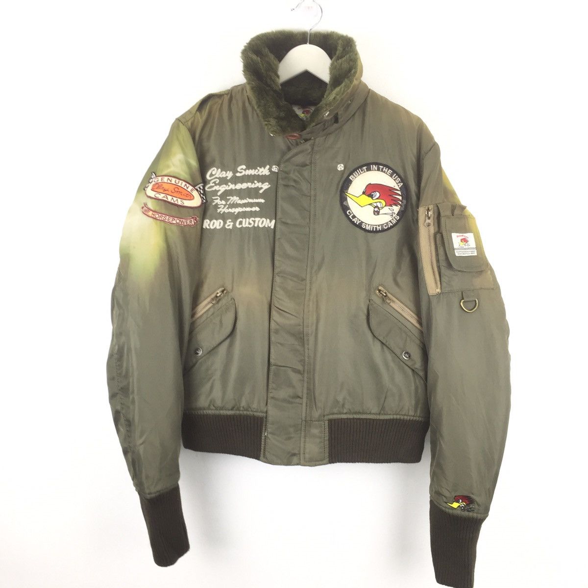 Japanese Brand Vintage Claysmits Horsepower Sherpa Army Jacket by Mooneyes Size US L / EU 52-54 / 3 - 3 Thumbnail