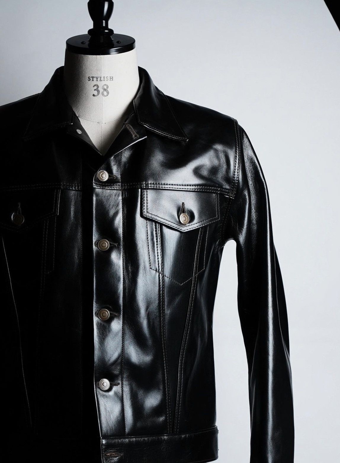 Fine Creek High Large Leathers Broken Arrow type 3 Horsehide Jacket Size US M / EU 48-50 / 2 - 8 Thumbnail