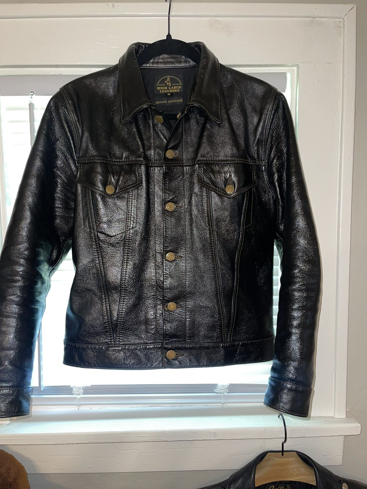 Fine Creek High Large Leathers Broken Arrow type 3 Horsehide Jacket Size US M / EU 48-50 / 2 - 3 Thumbnail