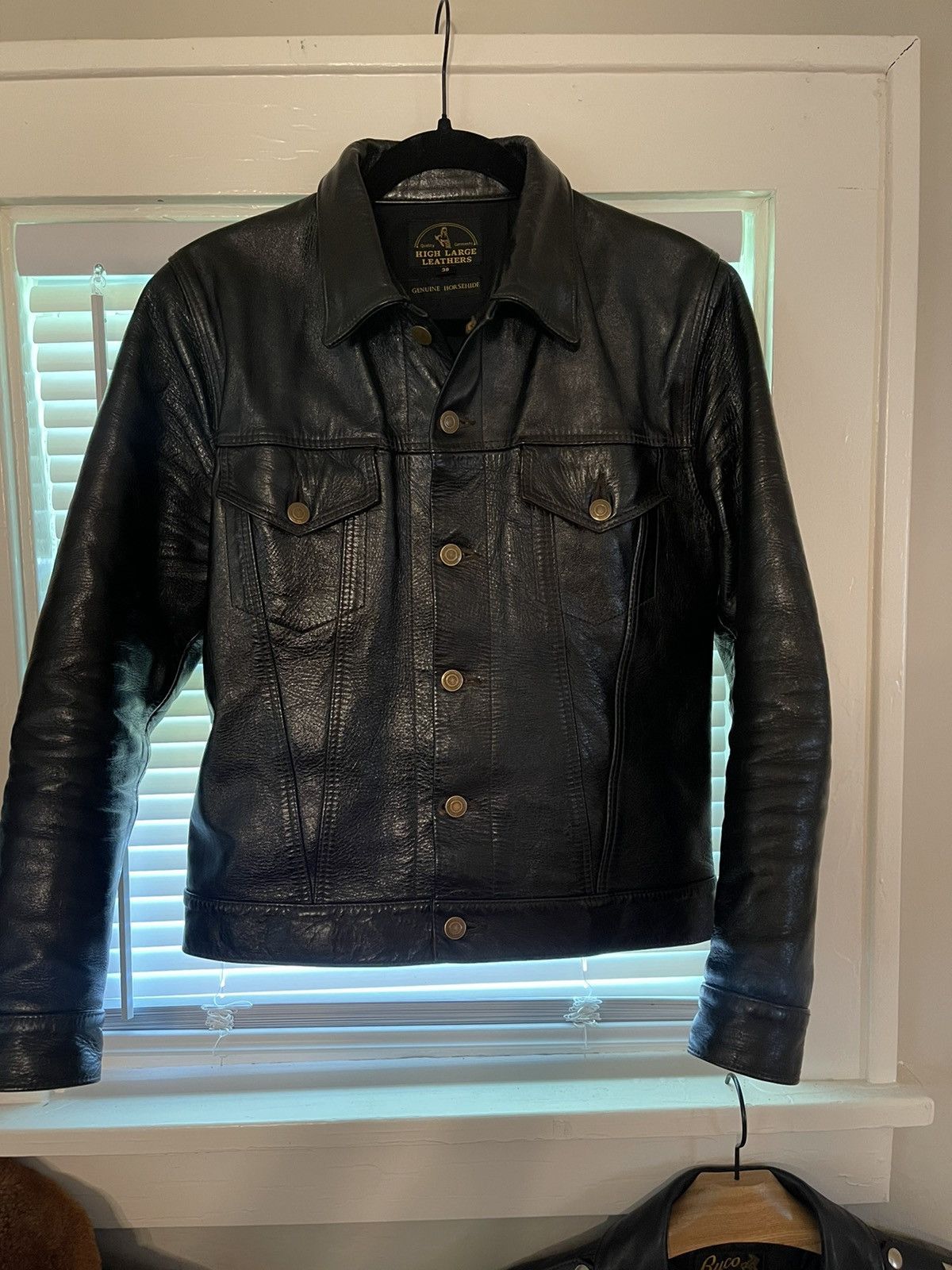 Fine Creek High Large Leathers Broken Arrow type 3 Horsehide Jacket Size US M / EU 48-50 / 2 - 1 Thumbnail