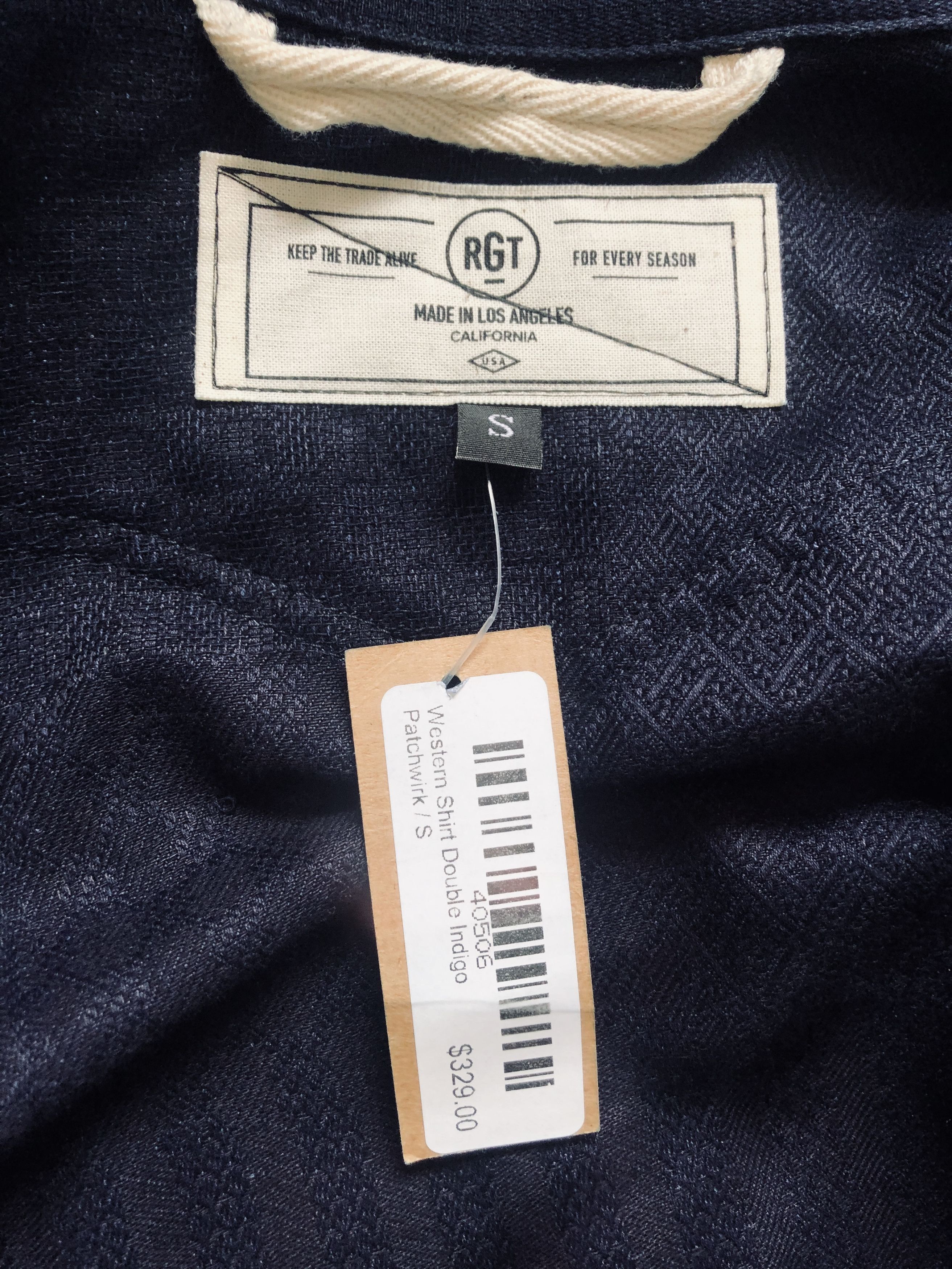Rogue Territory Rogue Territory Indigo Patchwork Western Denim Shirt Size US S / EU 44-46 / 1 - 5 Thumbnail