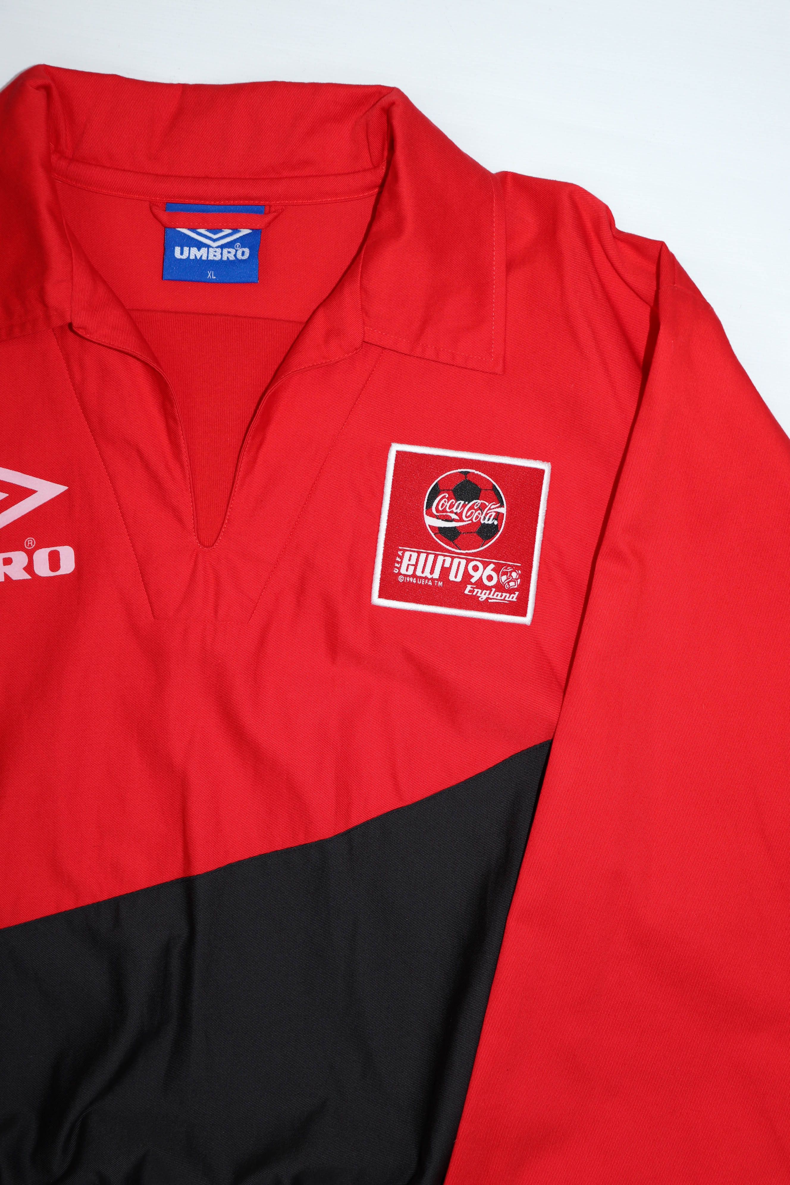 Umbro Umbro Coca-Cola Euro 1996 England Vintage UEFA Split Jacket Size US XL / EU 56 / 4 - 8 Thumbnail