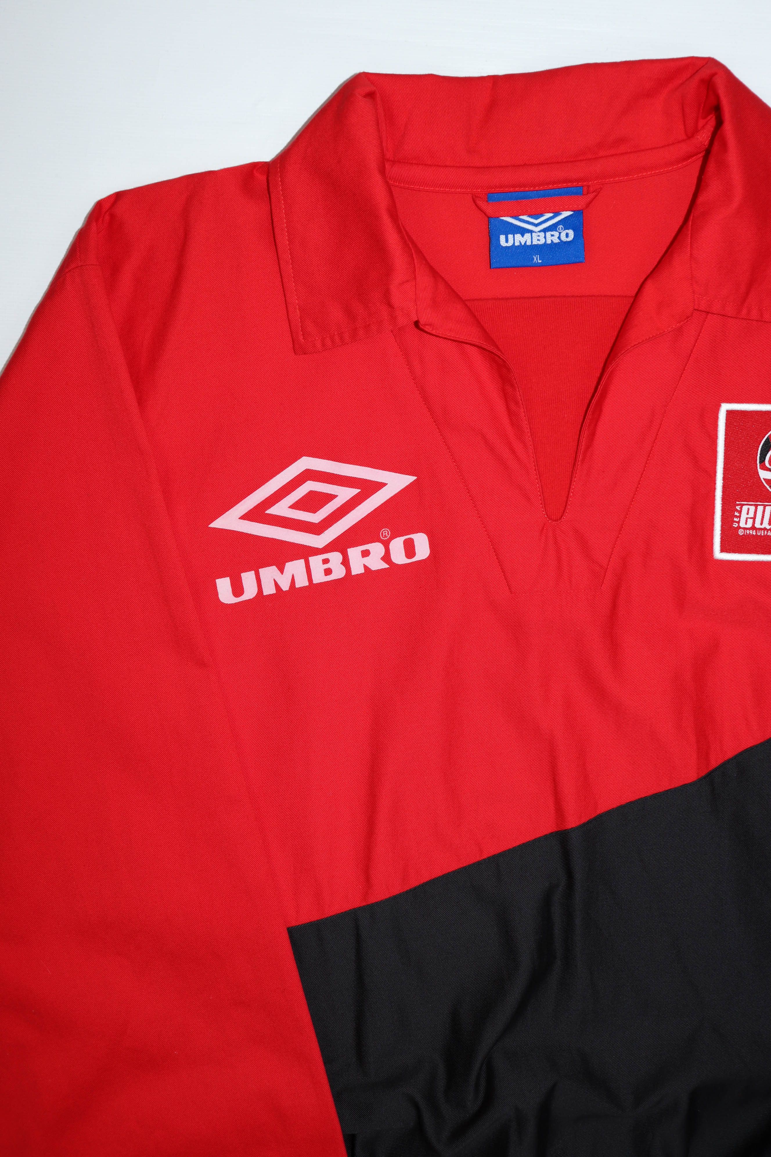 Umbro Umbro Coca-Cola Euro 1996 England Vintage UEFA Split Jacket Size US XL / EU 56 / 4 - 7 Thumbnail
