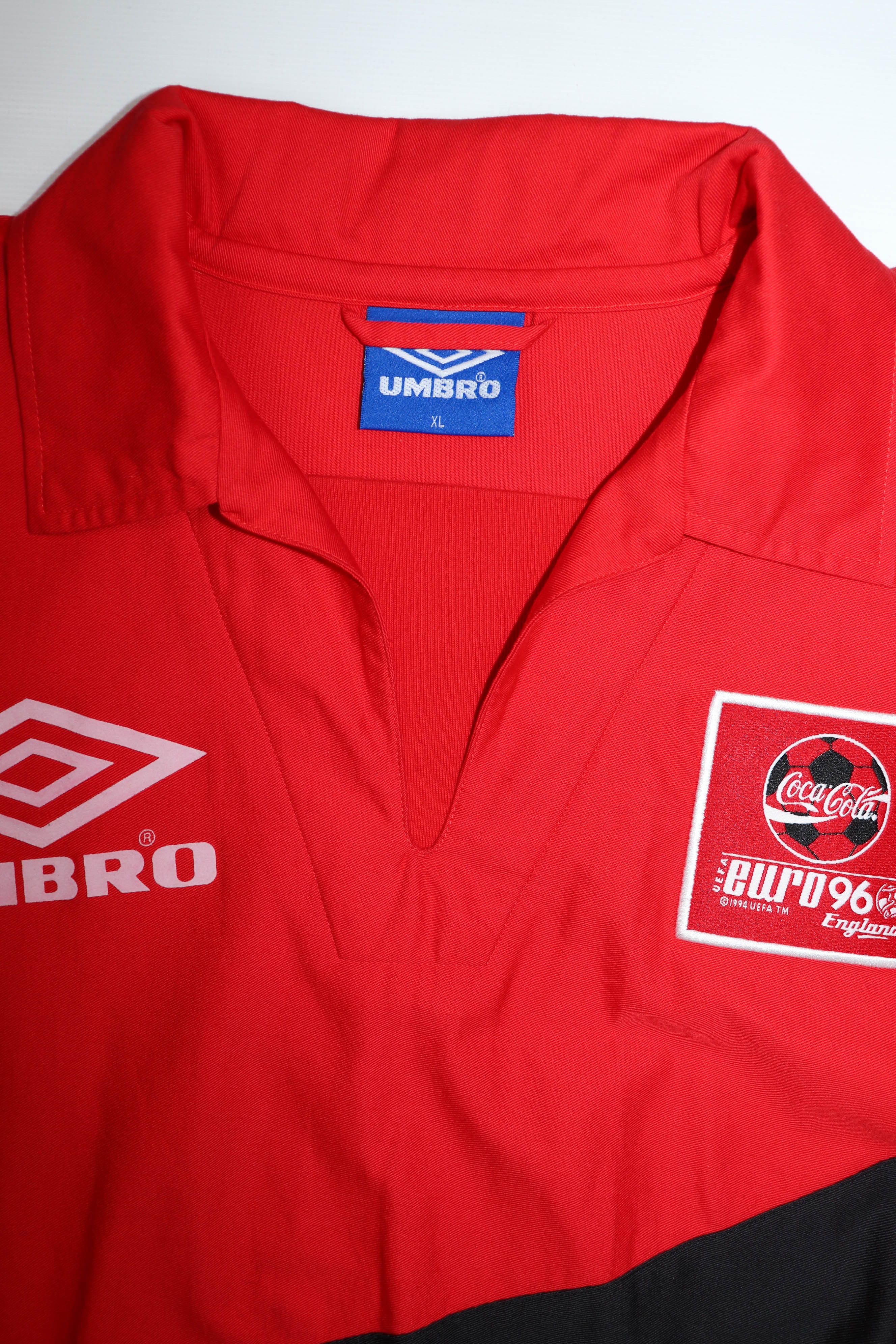 Umbro Umbro Coca-Cola Euro 1996 England Vintage UEFA Split Jacket Size US XL / EU 56 / 4 - 10 Thumbnail