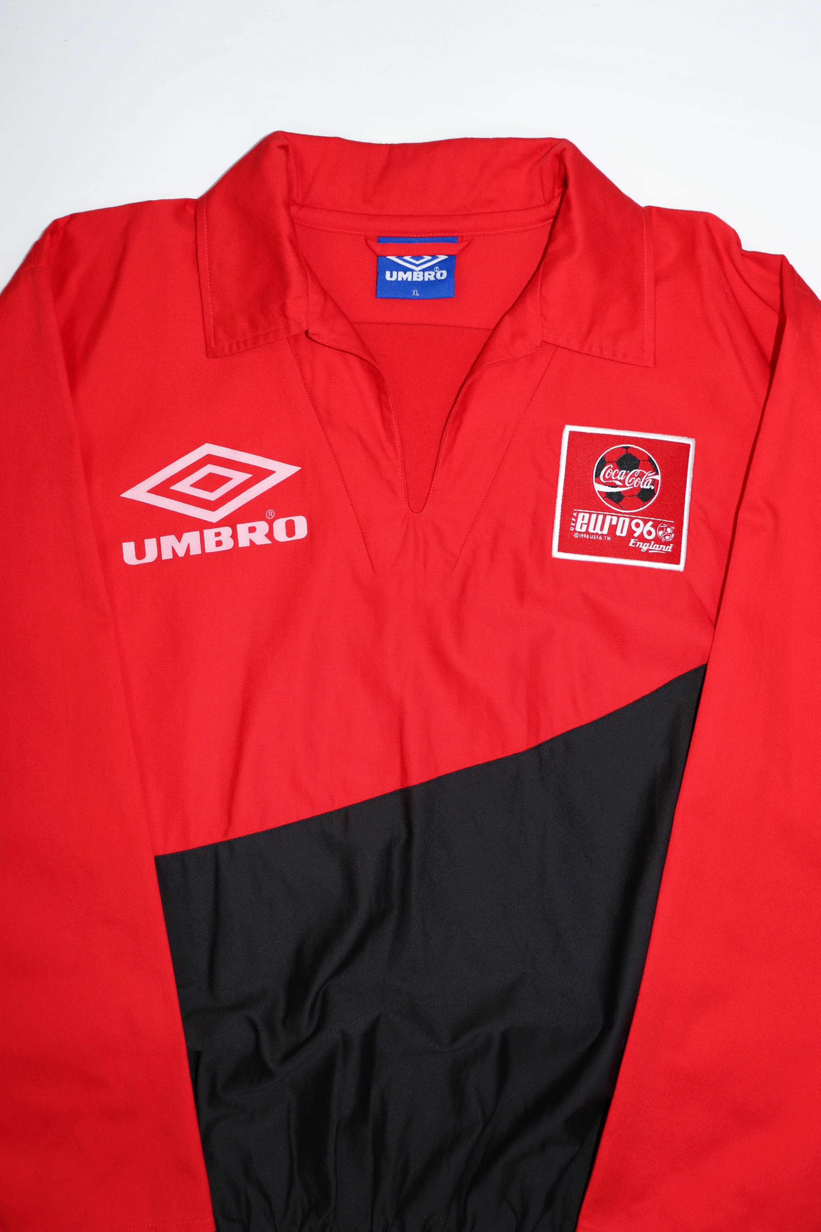 Umbro Umbro Coca-Cola Euro 1996 England Vintage UEFA Split Jacket Size US XL / EU 56 / 4 - 6 Thumbnail