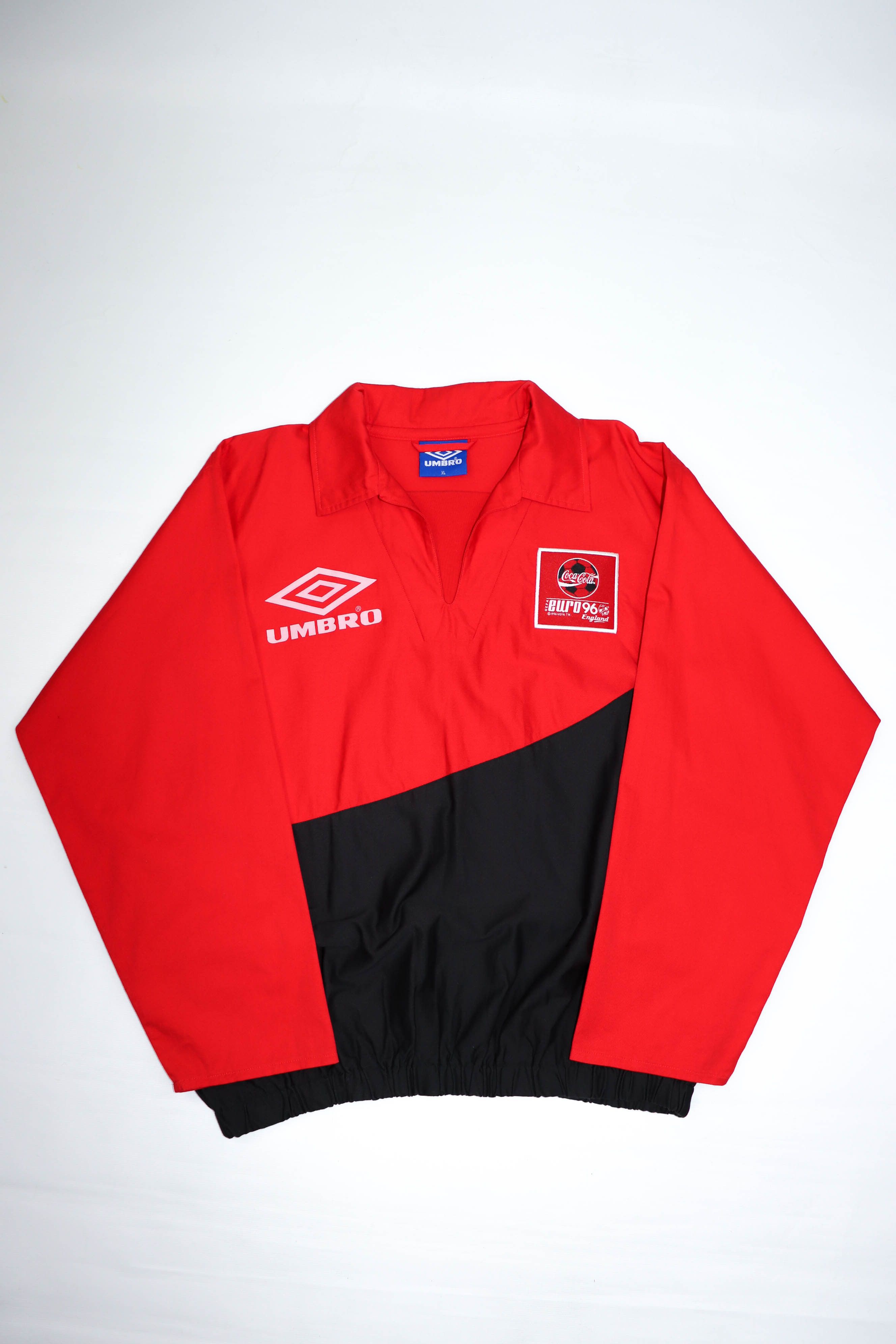 Umbro Umbro Coca-Cola Euro 1996 England Vintage UEFA Split Jacket Size US XL / EU 56 / 4 - 5 Thumbnail