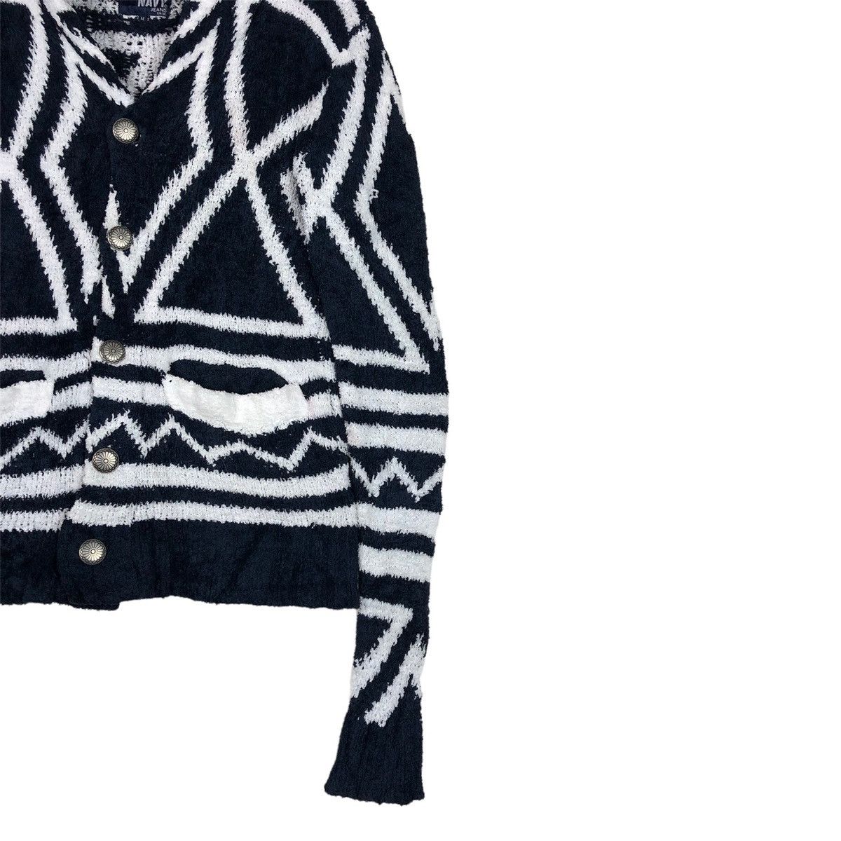 Beauty Beast Japanese Geometry Style Womenswear Knitted Sweater Size M / US 6-8 / IT 42-44 - 3 Thumbnail
