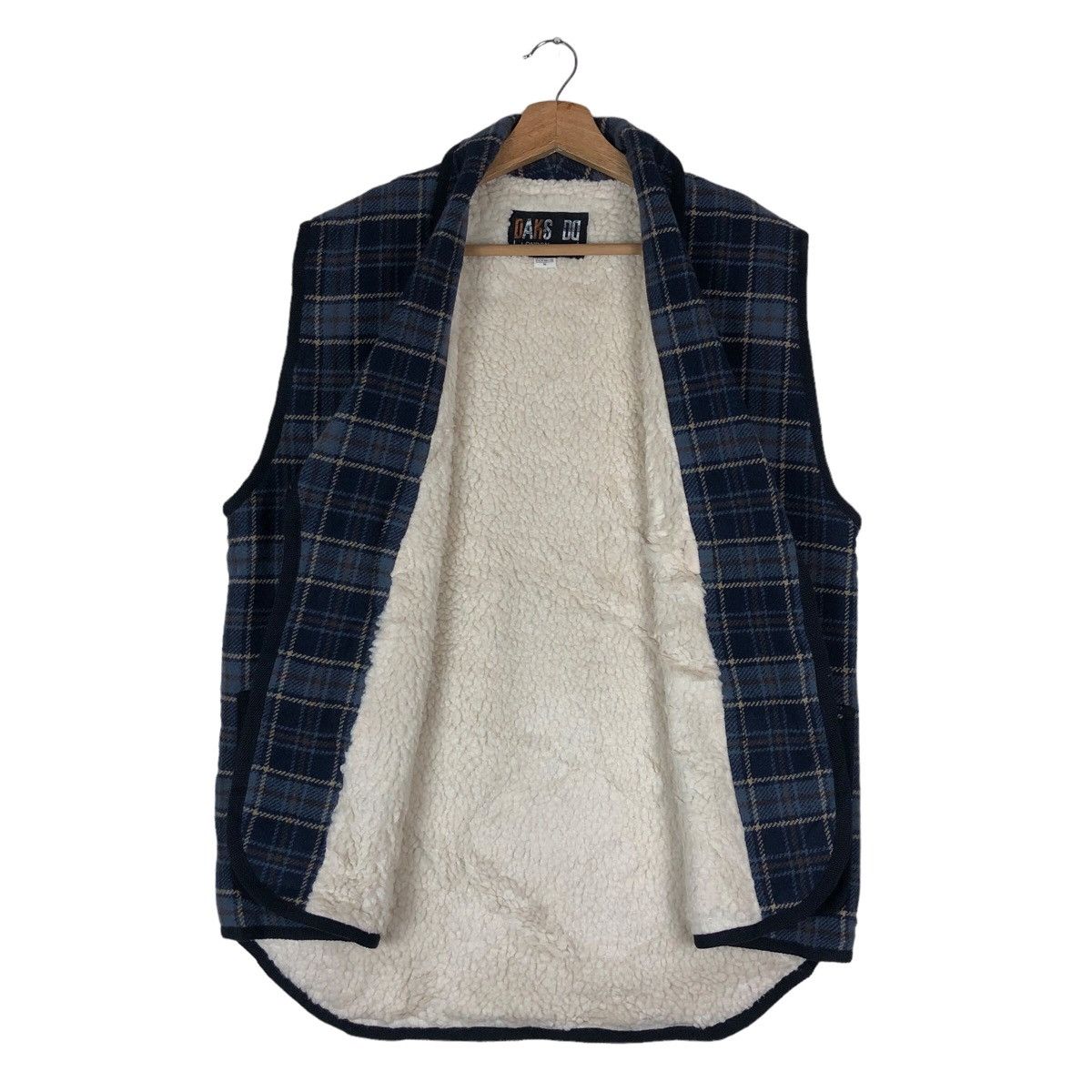 DAKS Daks London Sherpa Lined Tartan Wool Vest Size US M / EU 48-50 / 2 - 3 Thumbnail