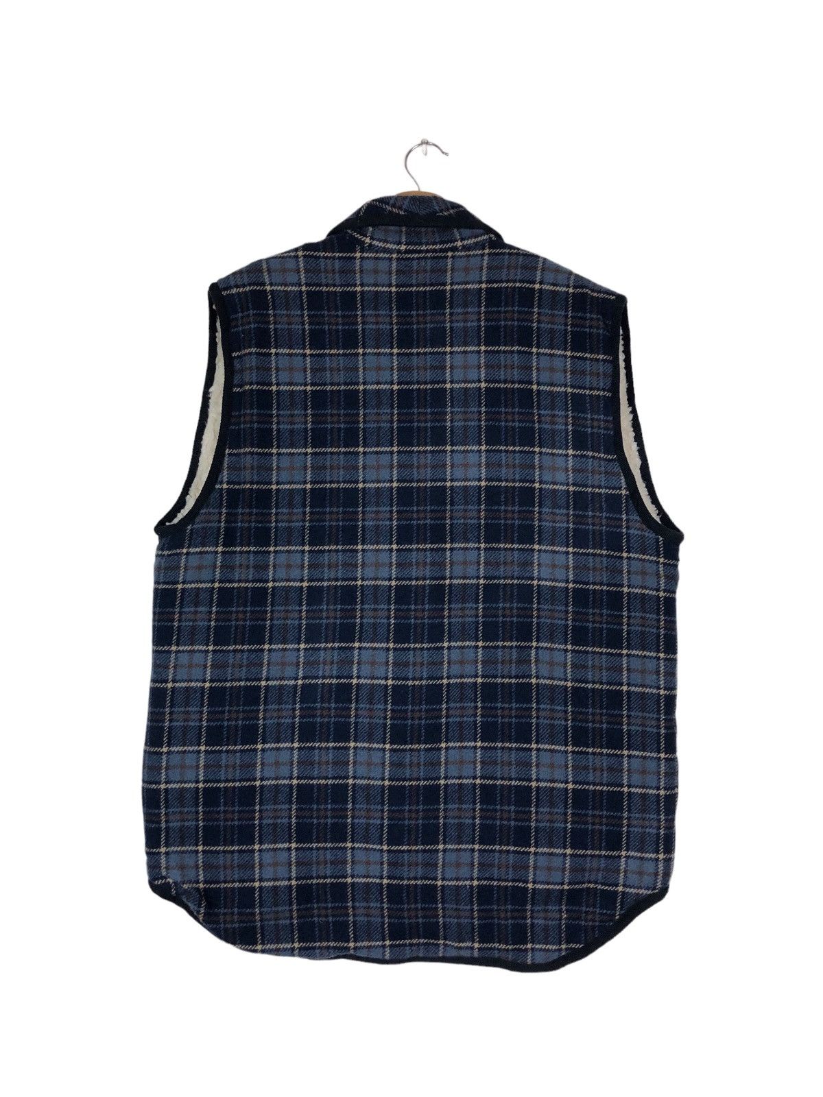 DAKS Daks London Sherpa Lined Tartan Wool Vest Size US M / EU 48-50 / 2 - 4 Thumbnail