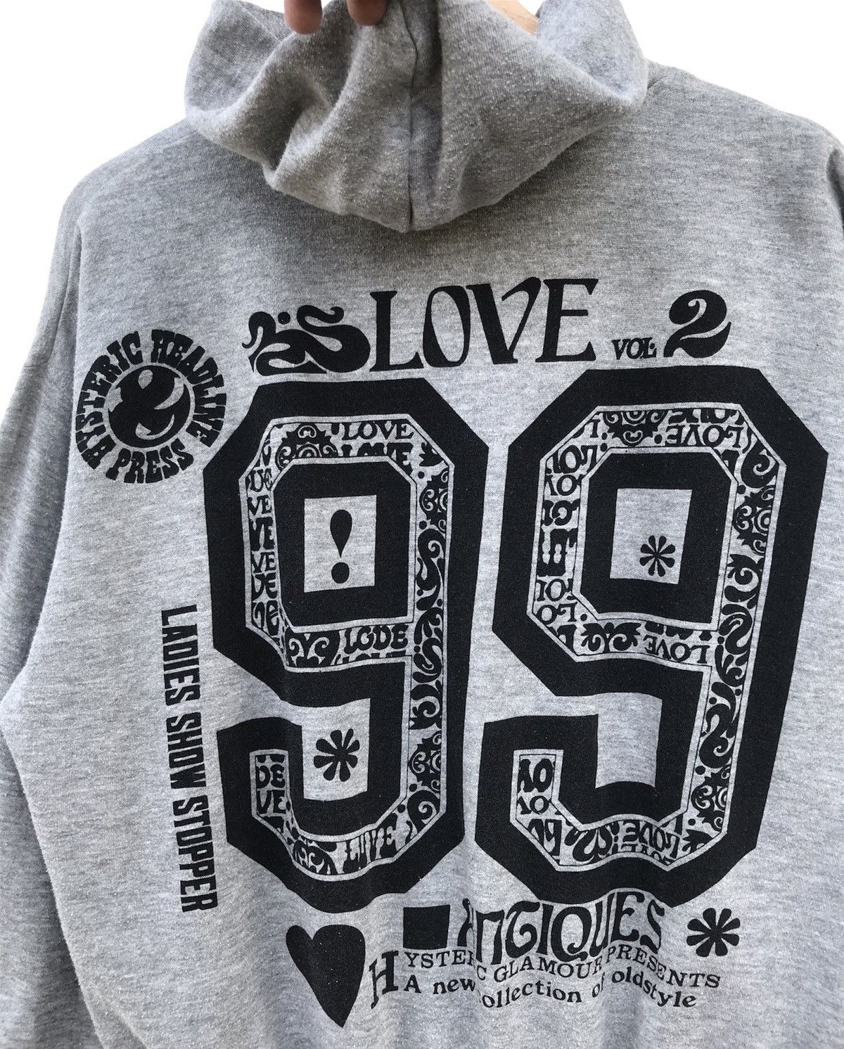Hysteric Glamour HYSTERIC GLAMOUR BACKHIT OVERPRINT HOODIE Size US M / EU 48-50 / 2 - 7 Thumbnail