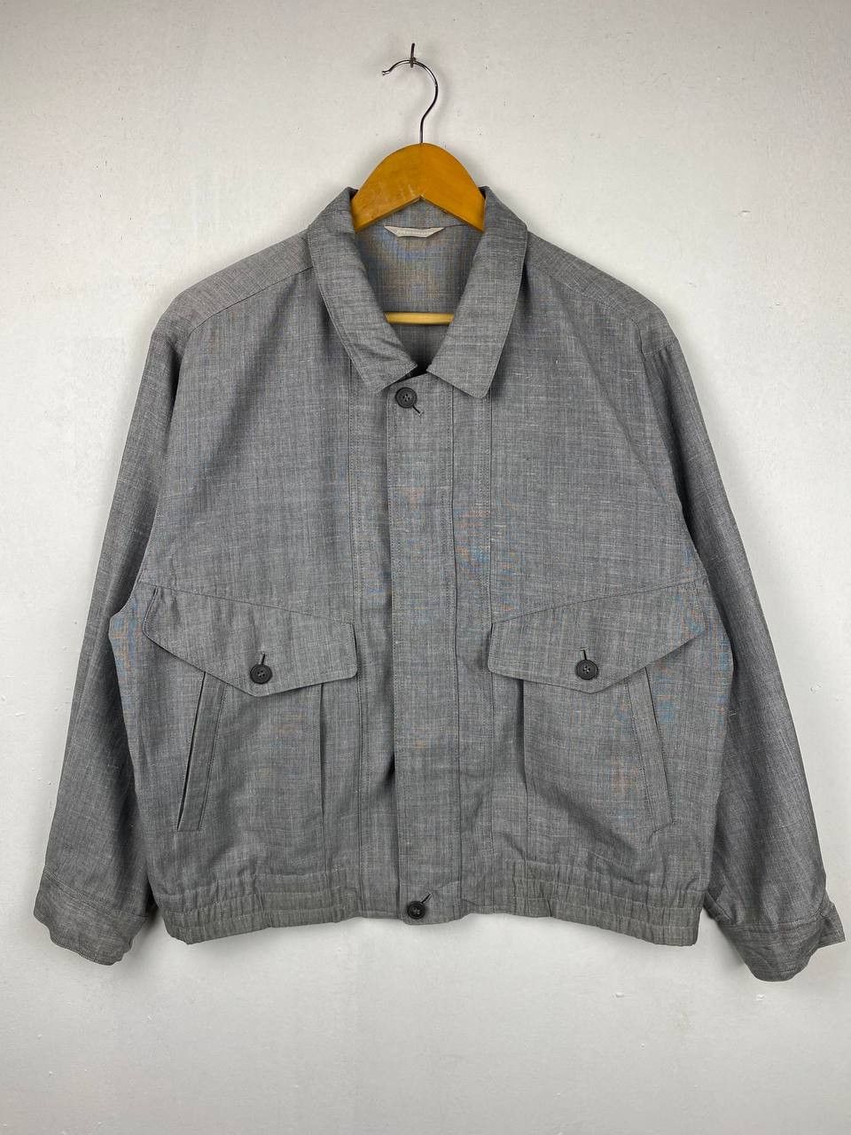 image of Avant Garde s Harrington Style Jacket Nice Design in Grey, Men's (Size Medium)