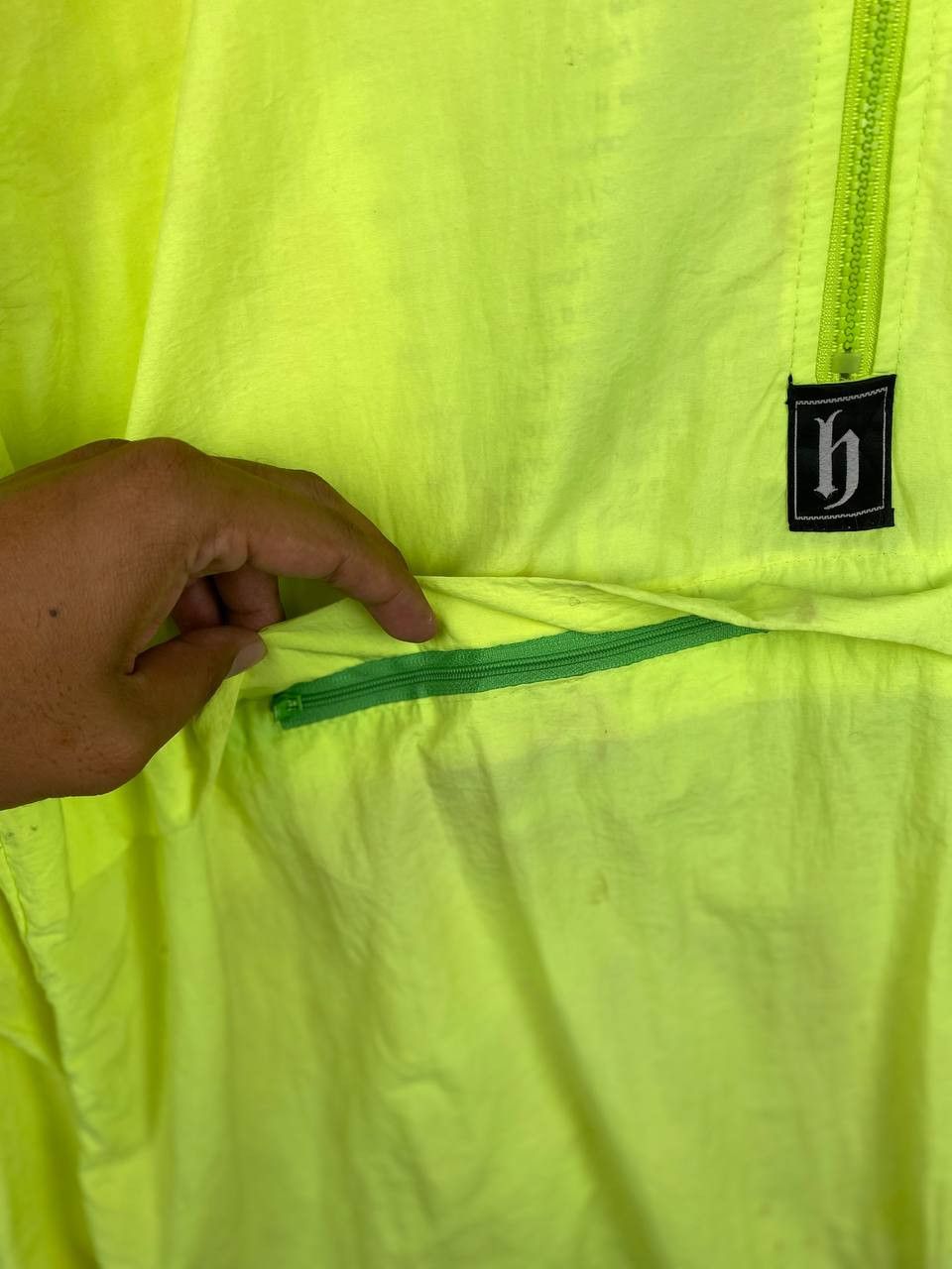 Japanese Brand vintage dj honda half zipper anorak jacket nice design Size US XXL / EU 58 / 5 - 7 Thumbnail