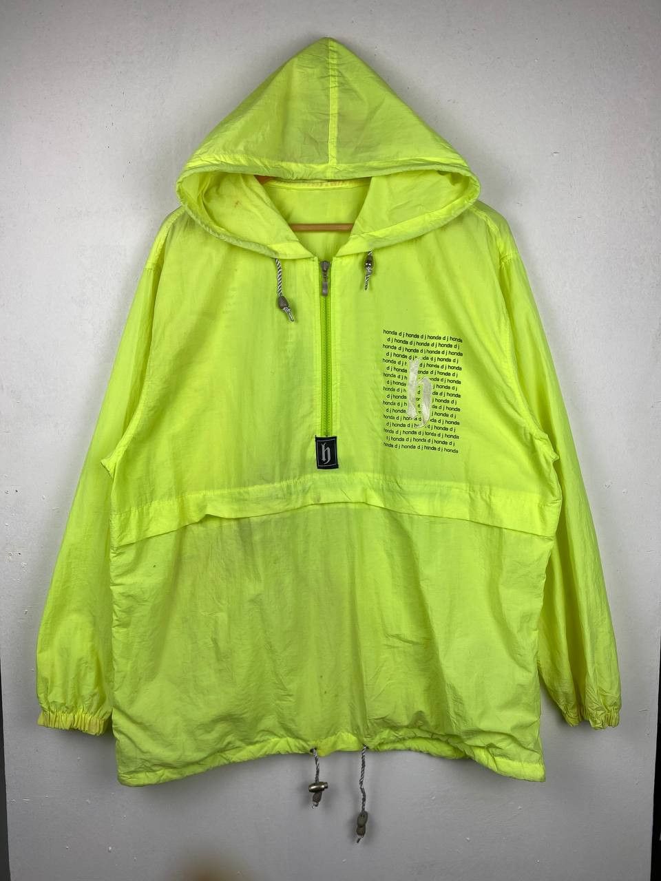 vintage dj honda half zipper anorak jacket nice design