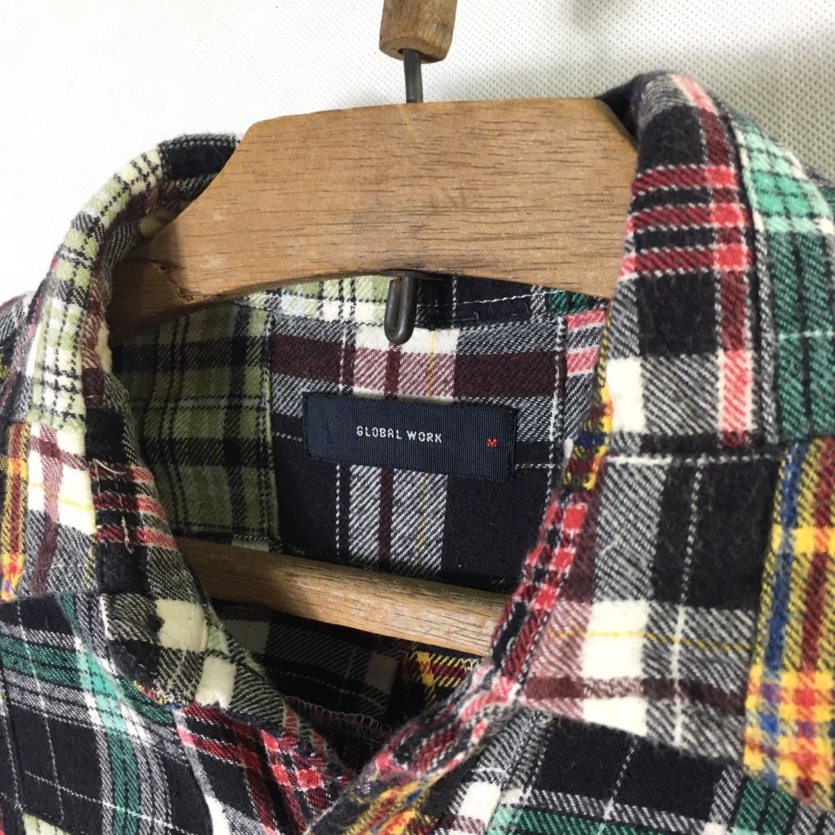 Global Work × Japanese Brand Global Work Patchwork Shirt Size US M / EU 48-50 / 2 - 6 Thumbnail