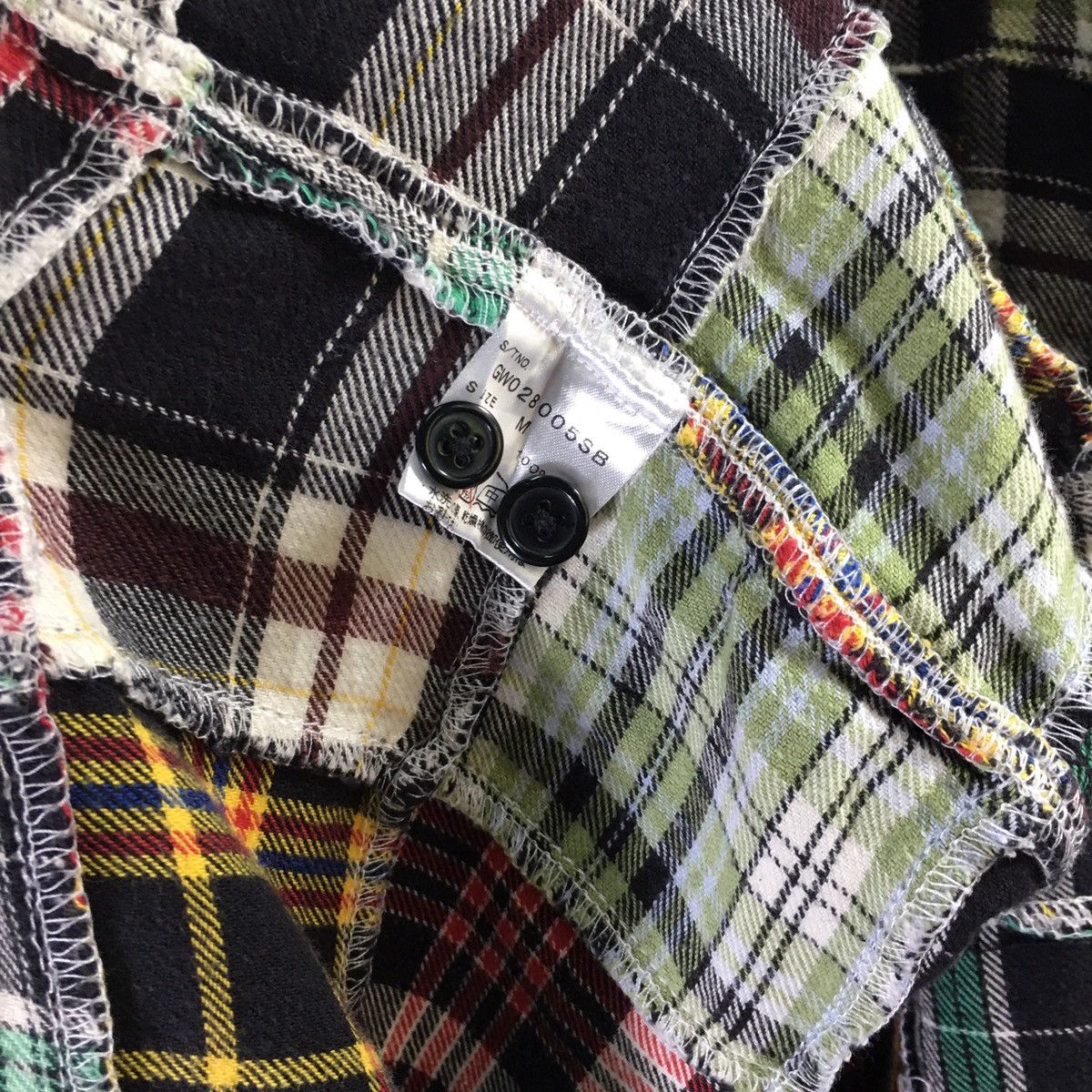 Global Work × Japanese Brand Global Work Patchwork Shirt Size US M / EU 48-50 / 2 - 7 Thumbnail