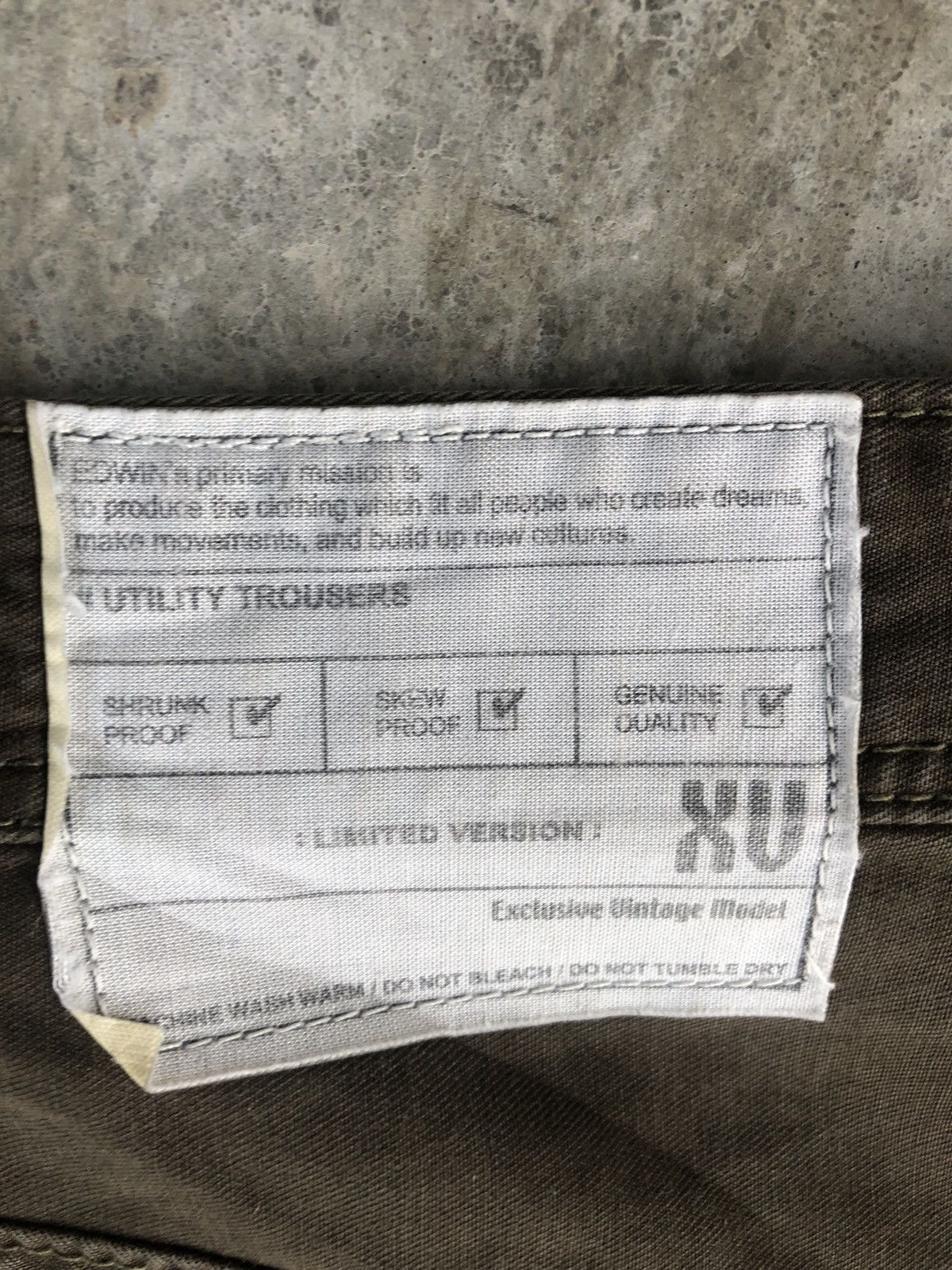 If Six Was Nine Japanese Edwin XV Flared Jeans Cargo Pants Size US 33 - 13 Thumbnail