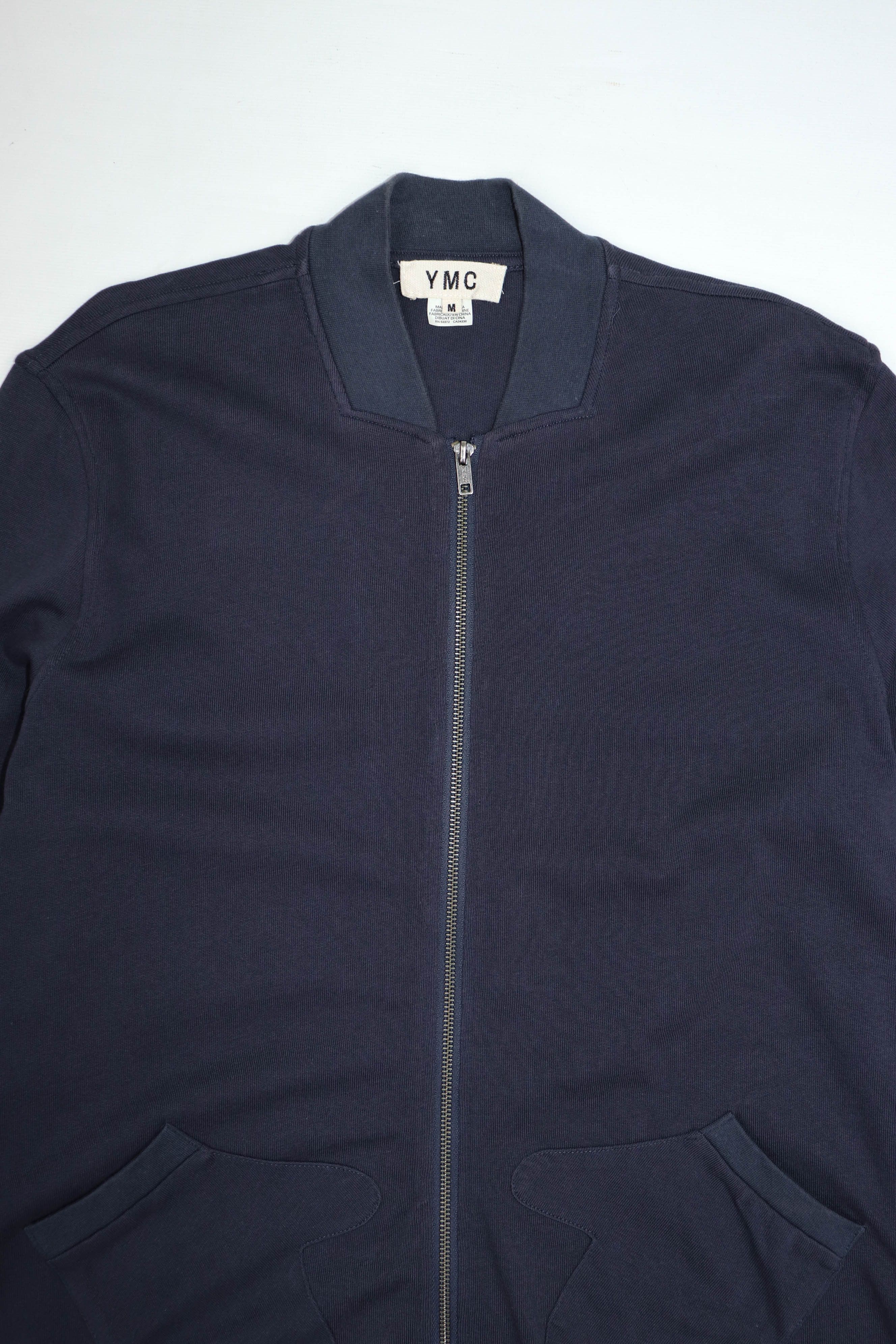 YMC YMC Gloves Pockets Sun Faded Navy Full Zip Cotton Cardigan Size US M / EU 48-50 / 2 - 4 Thumbnail